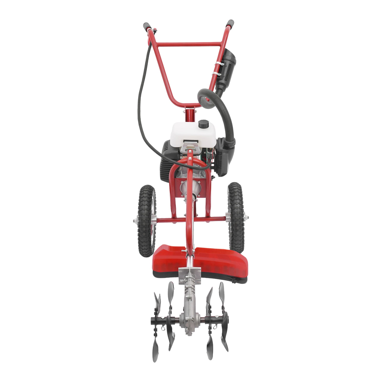 TFCFL 4-Stroke Gasoline Cultivator, Powerful 4 HP Engine, Handheld Tiller for Garden and Farm (63cc, 240 RPM) 16zgh