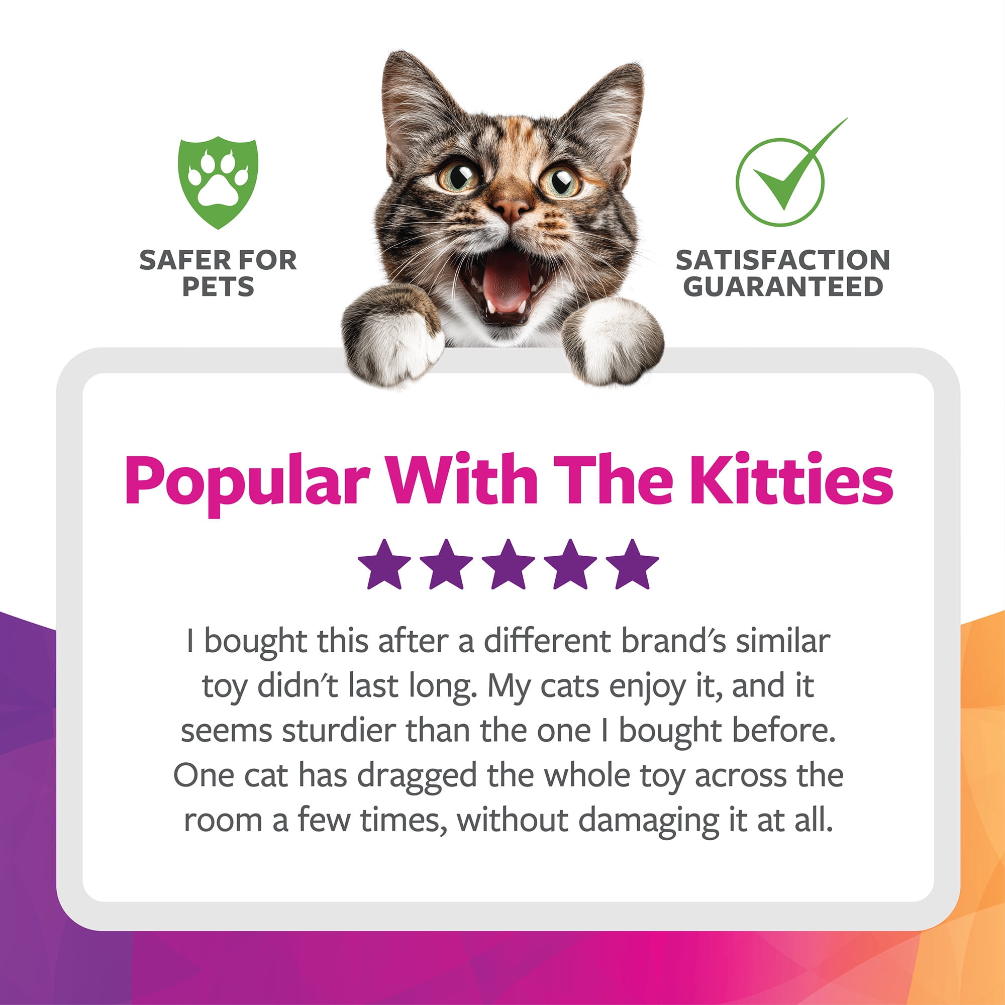 SmartyKat Hot Pursuit Electronic Concealed Motion Cat Toy with Light and Faux Fur Wand (One Size) ubl4u