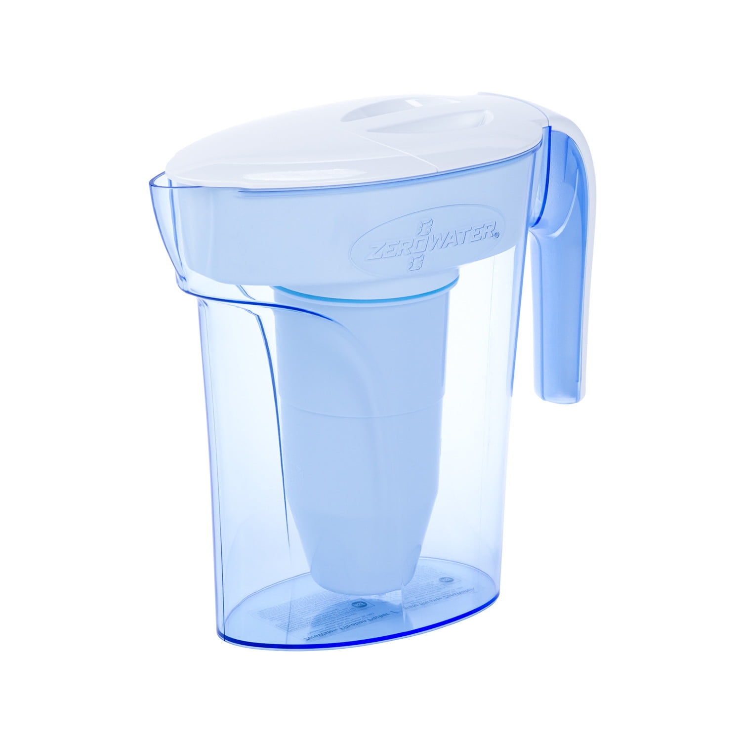ZeroWater 7 Cup 5-Stage Ready-Pour Water Filter Pitcher (Blue, 7 Cup) pmff4