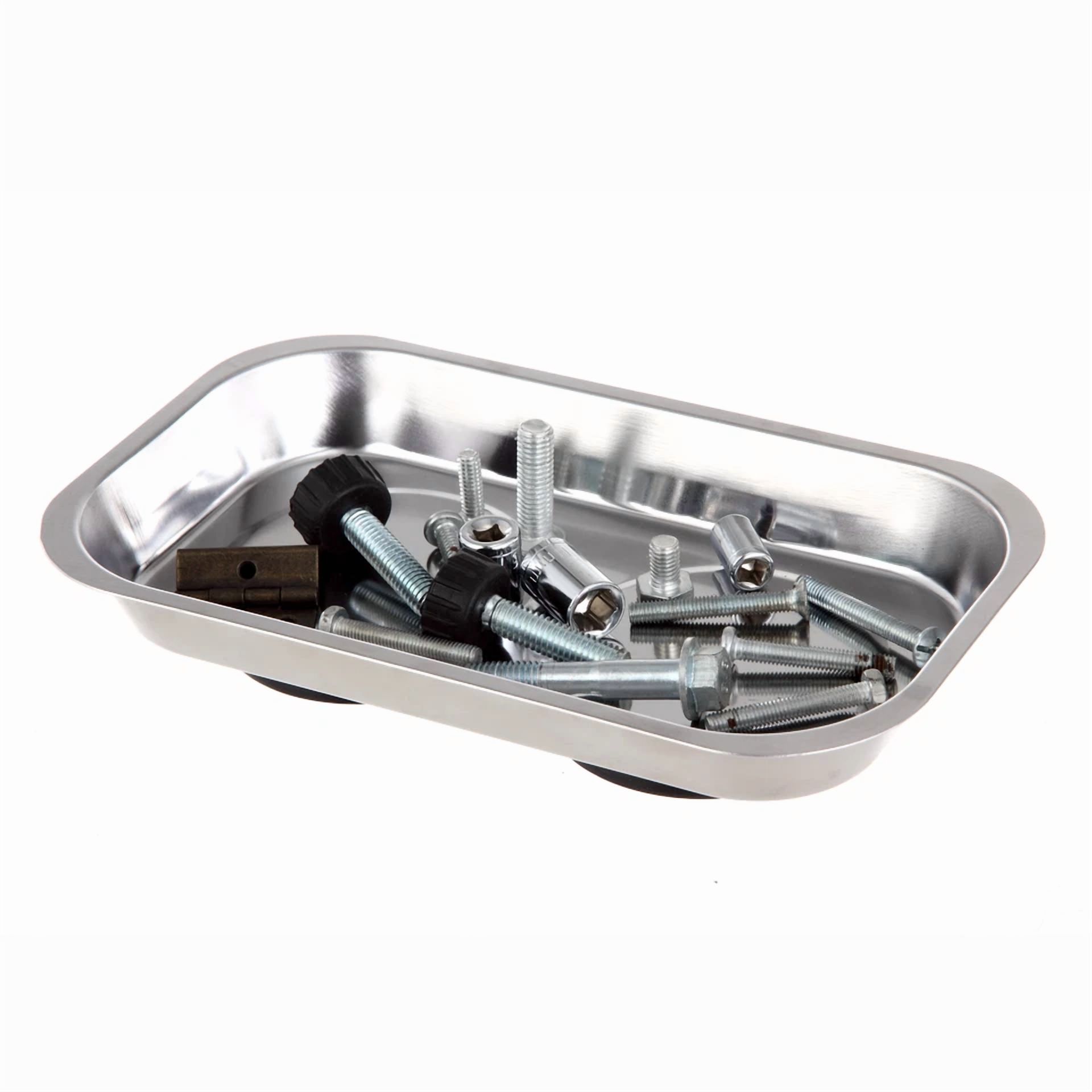 YANI Magnetic Parts Tray Organizer (Stainless Steel, 9.5 in x 5.5 in) rbh99