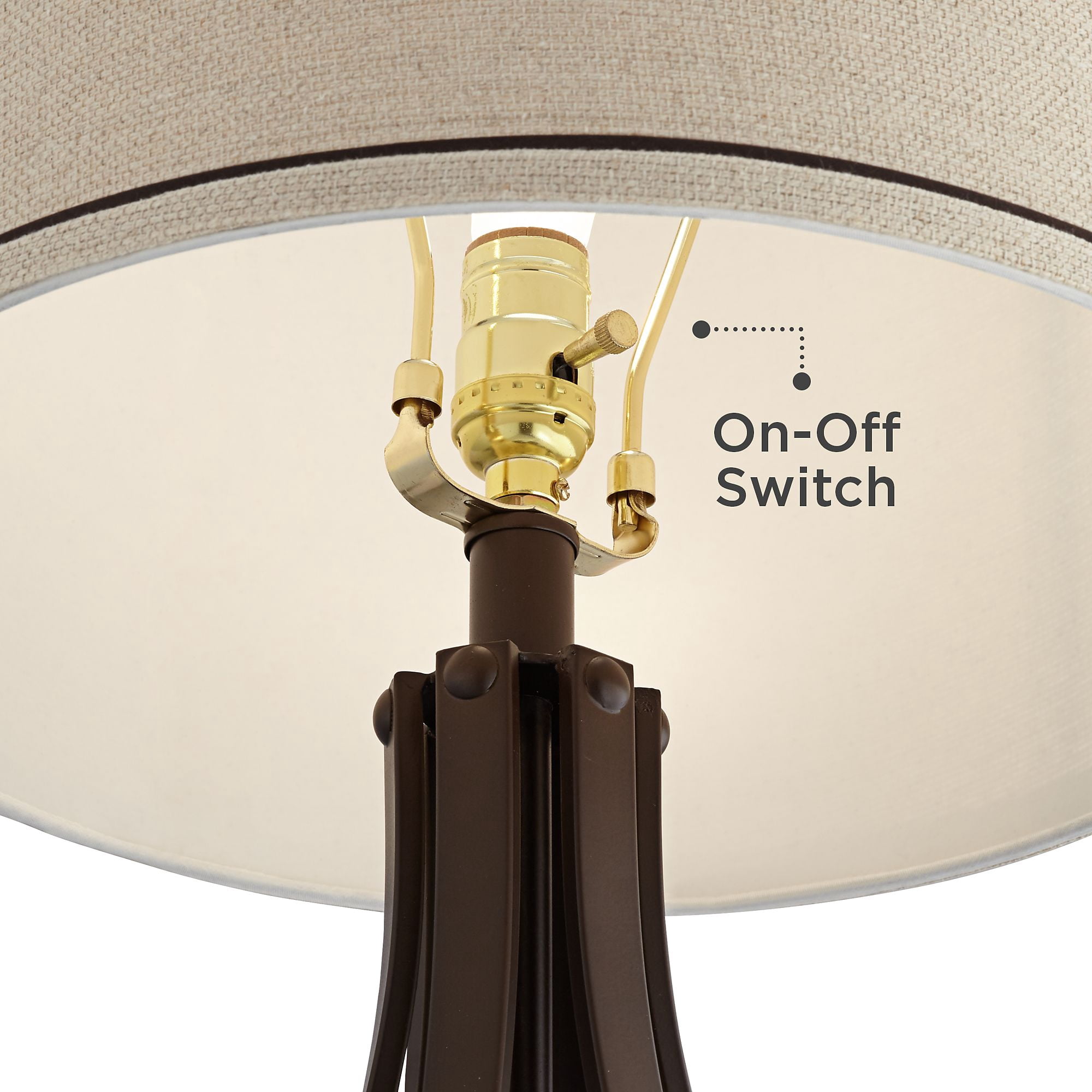 Franklin Iron Works Louanne Industrial Table Lamp (Oil Rubbed Bronze, 29 in) pp92i