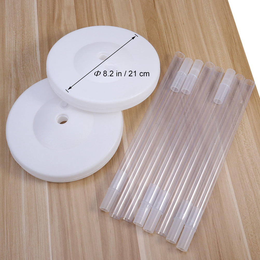 Homemaxs Balloon Arch Kit with Water Fillable Base, Reusable Party Decoration Stand (White, 3 Pack) nnjml