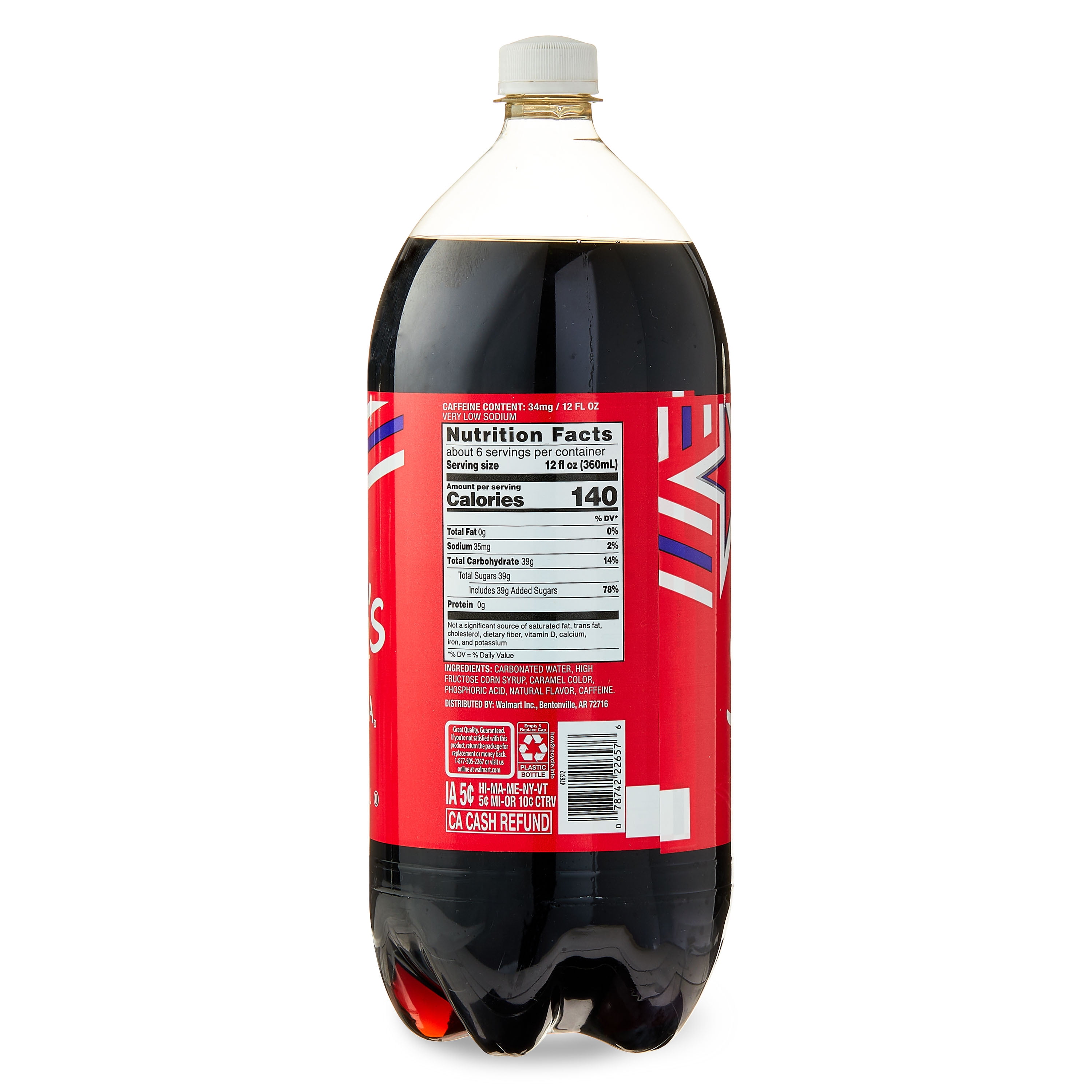 Sam's Choice Cola Soda Refreshing Carbonated Beverage (6 Pack, 67.6 fl oz) sphso