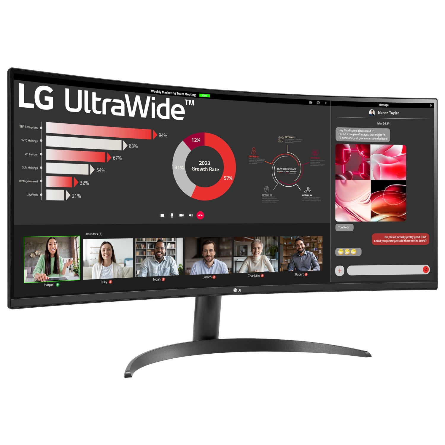 LG 34 in Curved UltraWide WQHD 1440p HDR 10 100Hz Monitor (Black, 34 in) epaky