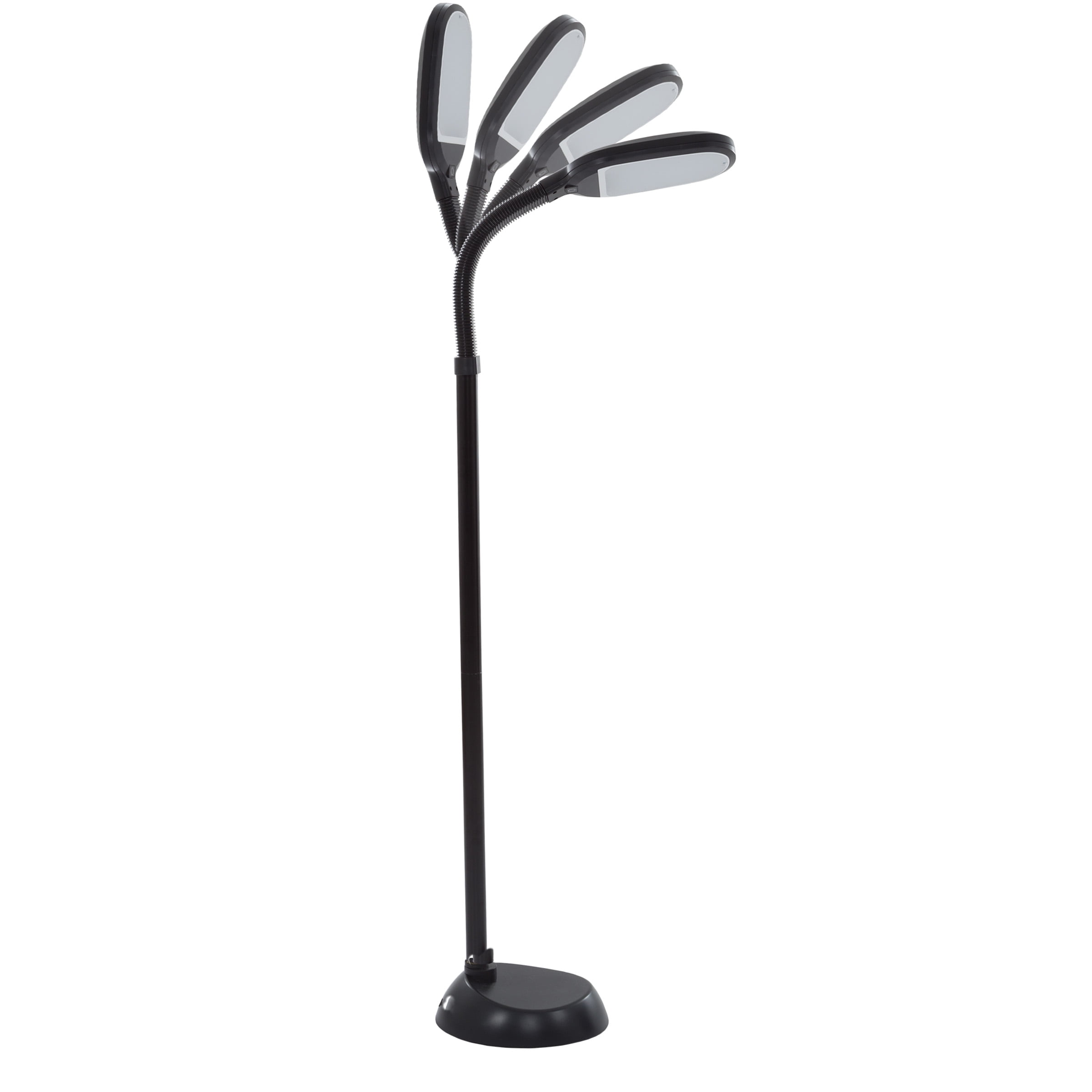 Somerset Home Natural Sunlight LED Floor Lamp, Dimmable Gooseneck Task Light (Black, 62.5 in) d4mee
