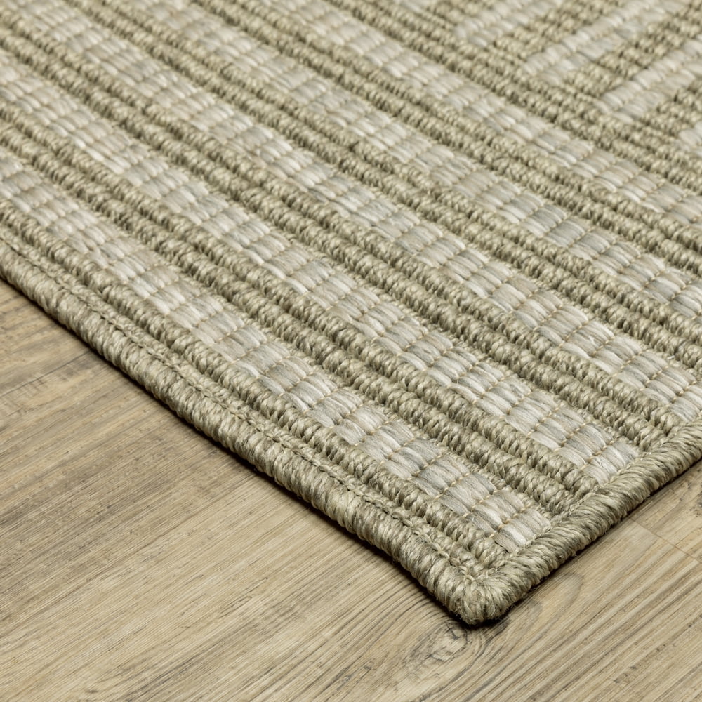 Oriental Weavers Tortuga Indoor/Outdoor Area Rug (Tan/Light Brown, 5.25 ft x 7.25 ft) yebjv