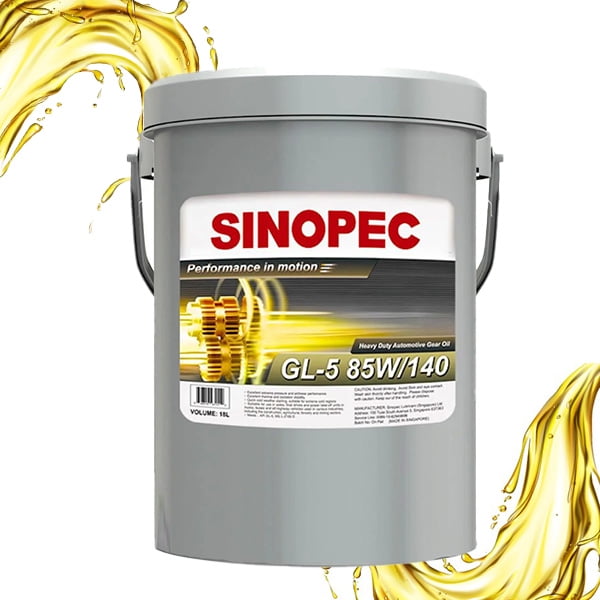 Sinopec 85W140 Heavy Duty EP Gear Lube (5 Gallon Pail) zzwax