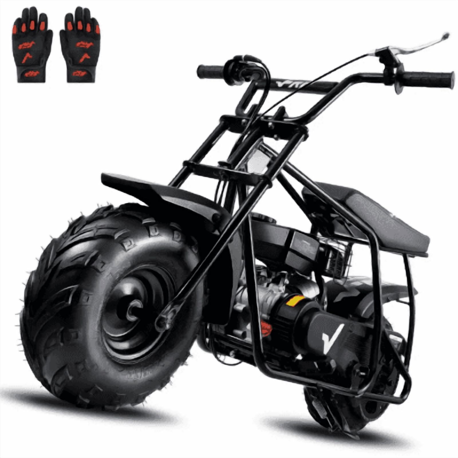 F Dirt GMB100 Mini Bike 99cc 4-Stroke Gas Powered Off-Road Dirt Bike (Black, 220 lb Capacity) j5ffh
