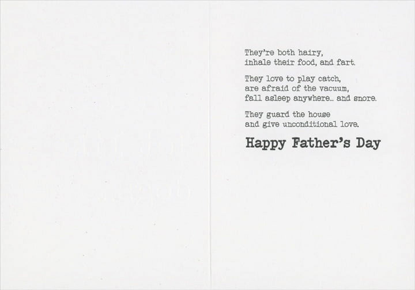 Avanti Press Dads Are A Lot Like Dogs Funny Father's Day Greeting Card (Brown, 4.75 in x 6.7 in) 5obb4