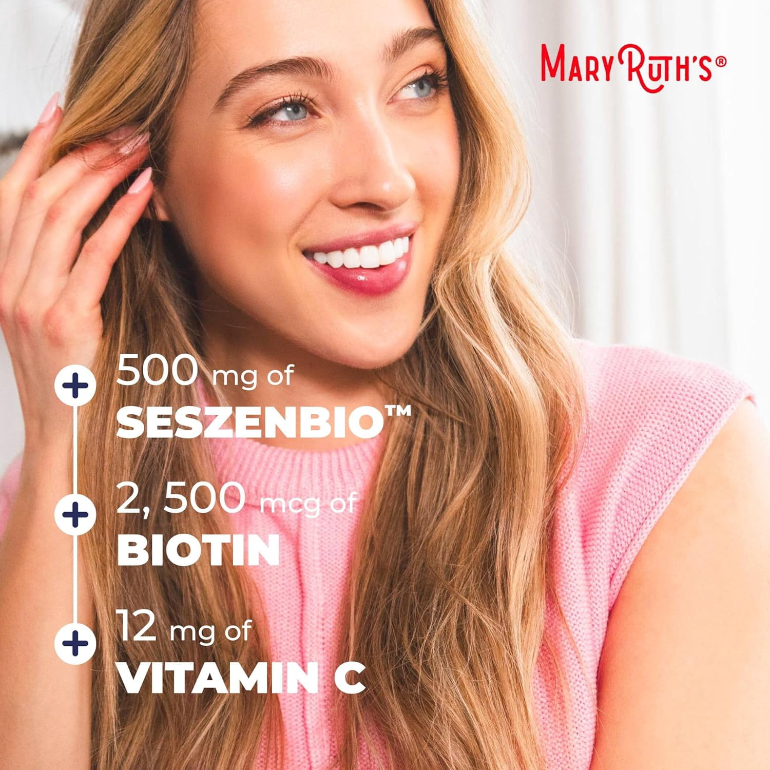 MaryRuth's Daily Liquid Hair Support Formula for Women with Biotin and Vitamin C (Blueberry Pomegranate, 16 fl oz) iw8ti