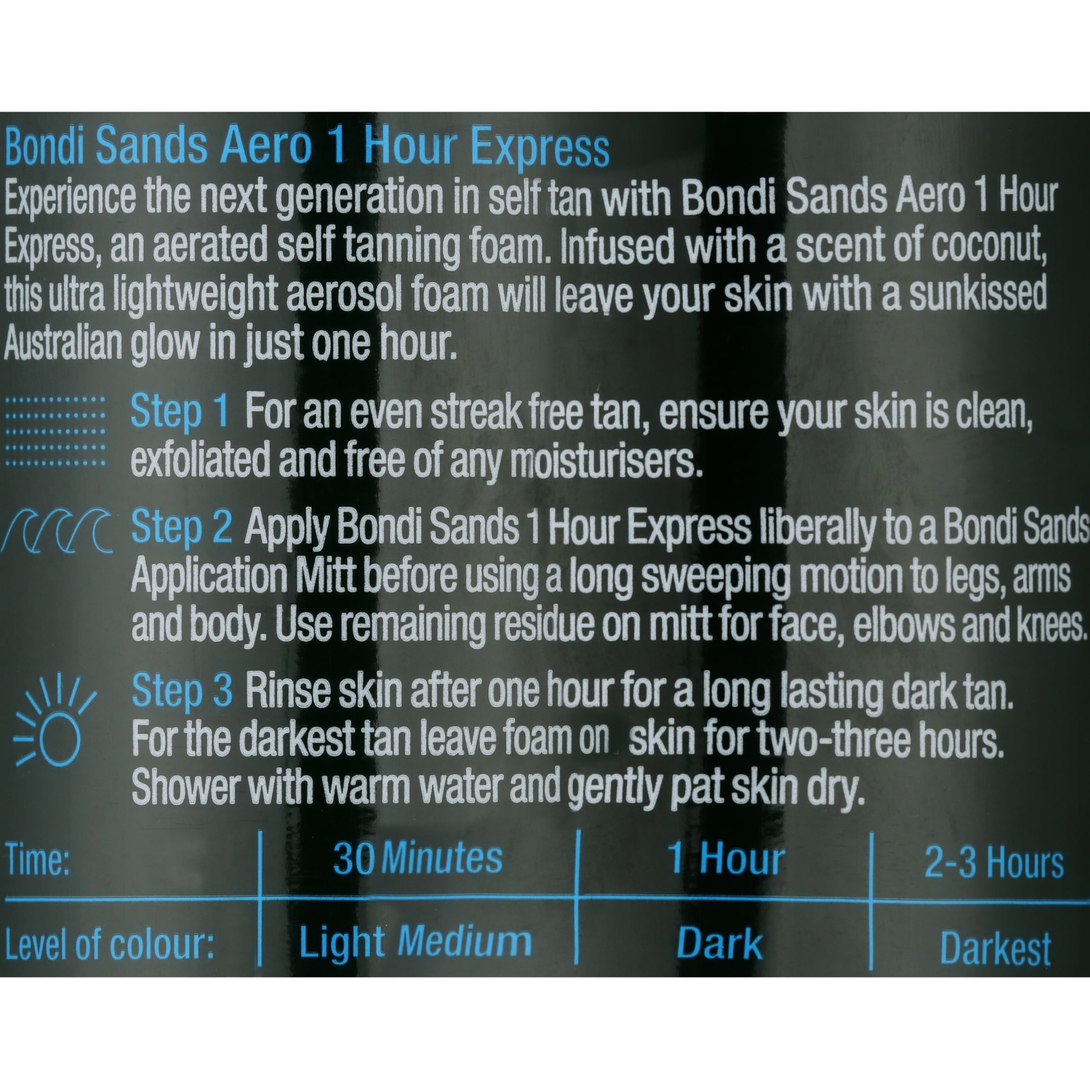 Bondi Sands Aero Express Self Tanning Foam, Lightweight Streak-Free Formula for Face and Body (7.61 oz) nlwzc