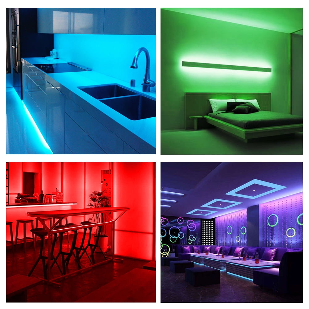 DAYBETTER LED Strip Lights, RGB Color Changing Lights with App and Remote Control, Music Sync for Bedroom and Party Decor (100 ft) awqpl