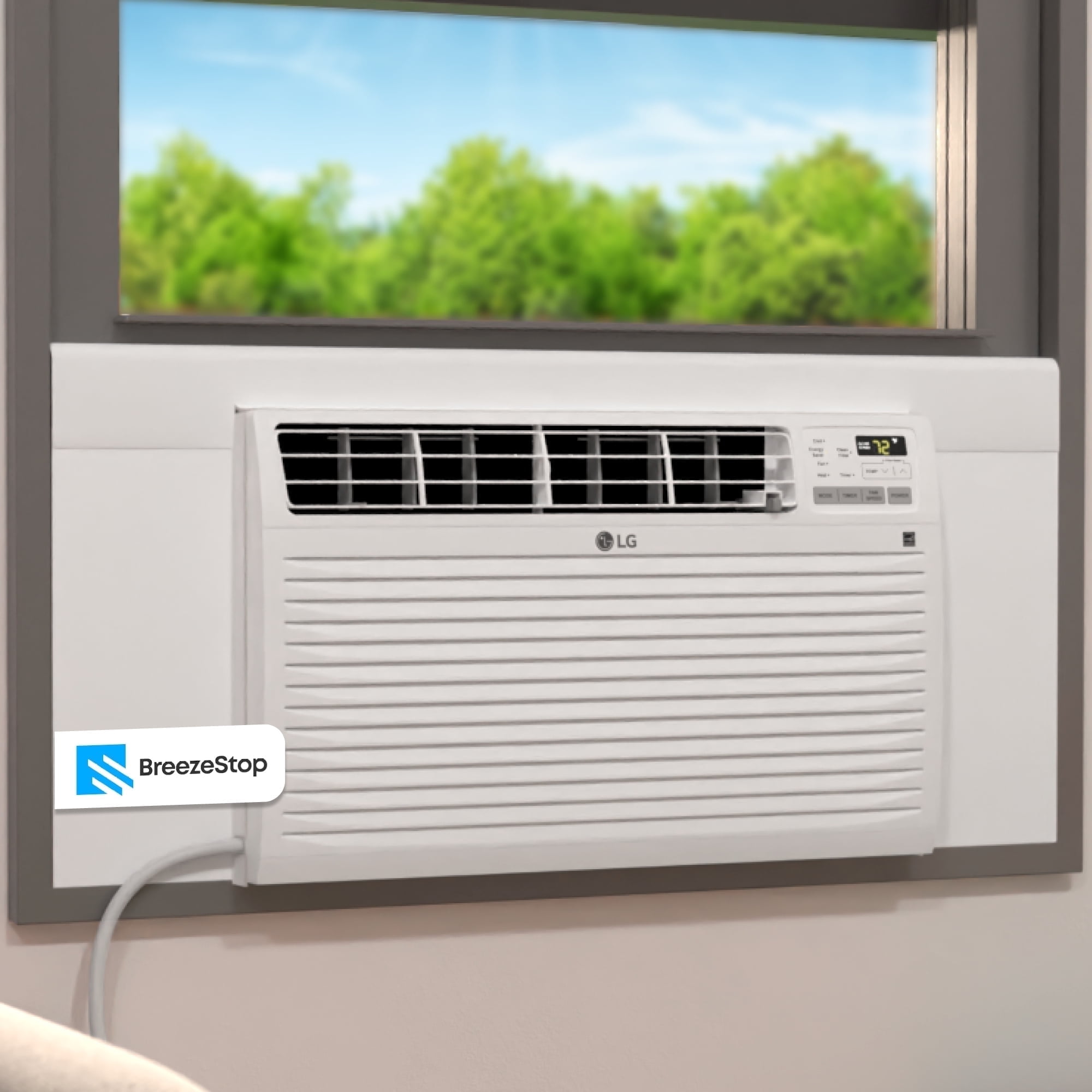 BreezeStop Window AC Unit Insulation Surround Panels (White, 36 in Width) 62r67