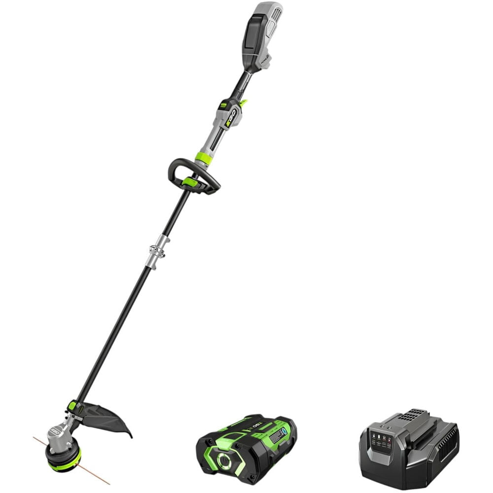 EGO Power+ 16-Inch Powerload String Trimmer with Carbon Fiber Shaft (2.5Ah Battery and Charger Kit) apsxu