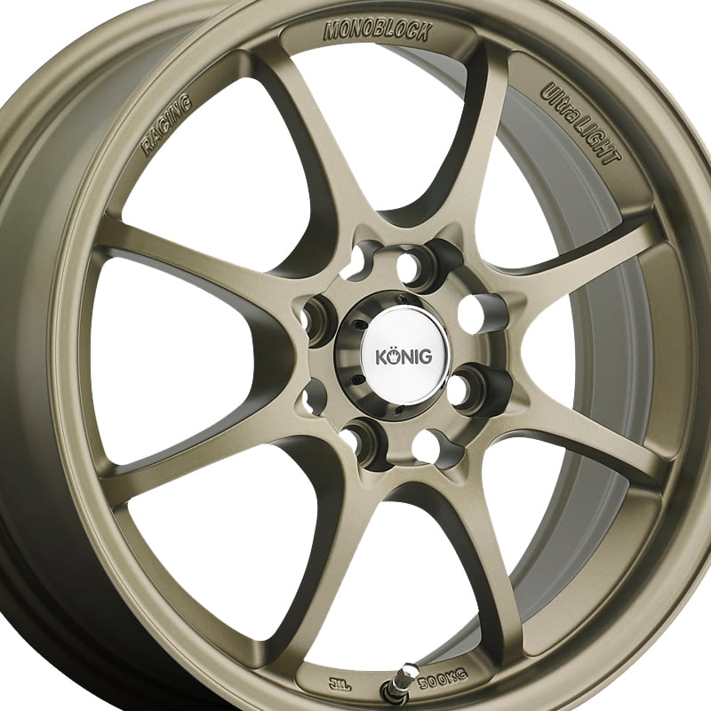 Konig Helium Wheel 8-Spoke Lightweight Alloy Rim (Bronze, 15 in) wvqis