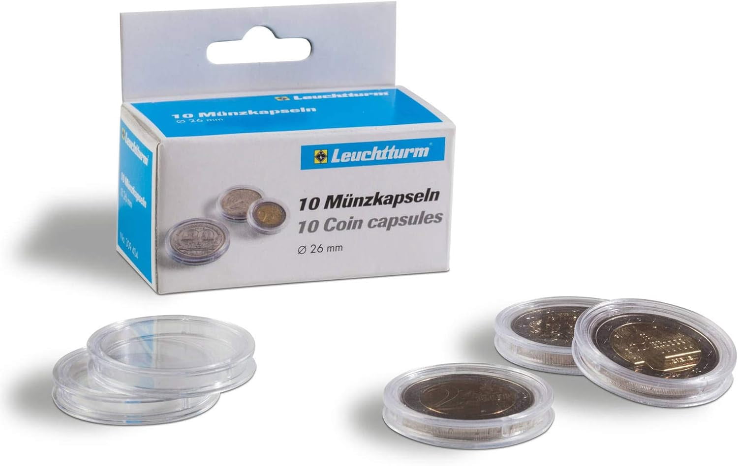 Lighthouse Coin Capsules for Gold and Silver Coins (32.5 mm, 10 Pack) 24t54