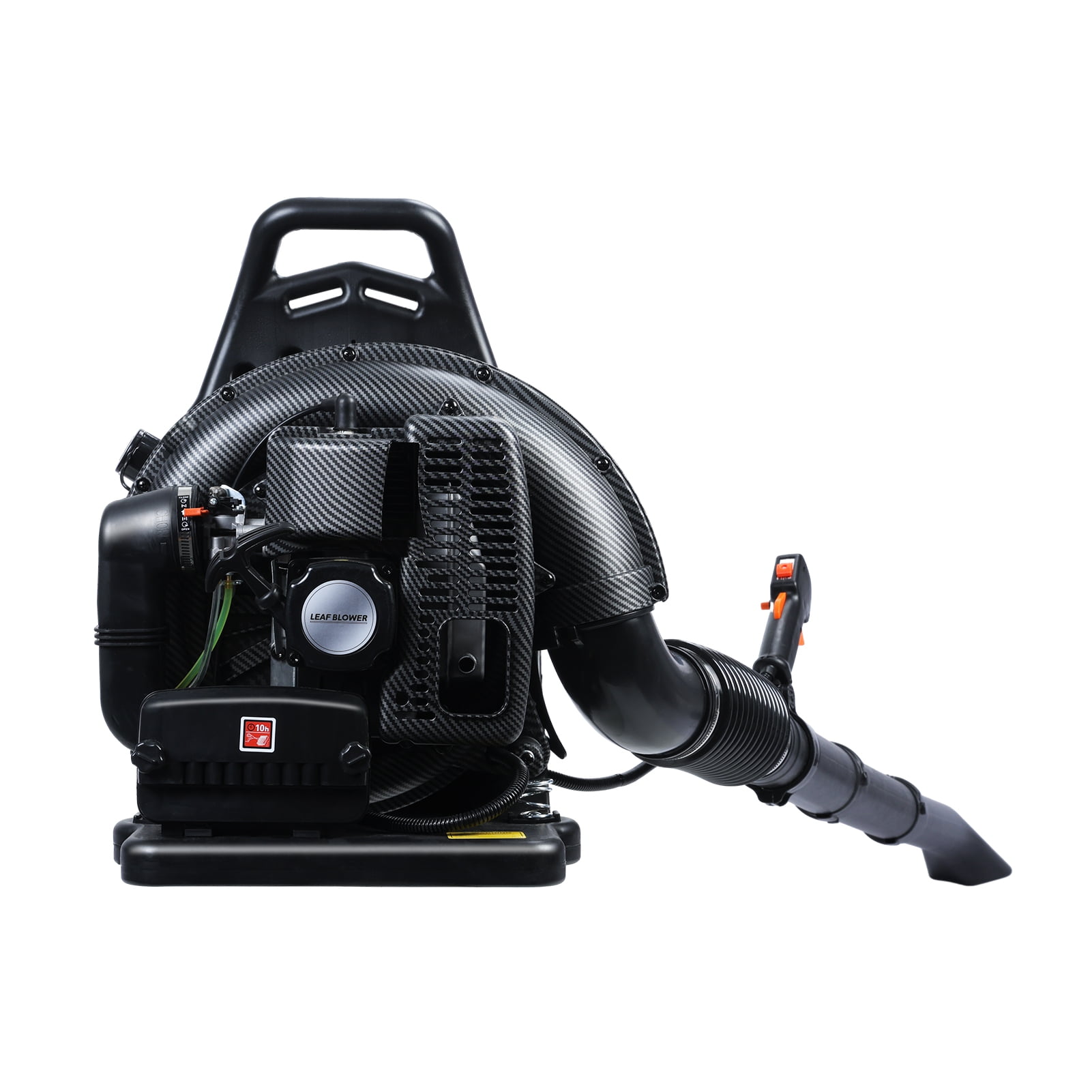 Mohsoe Backpack Leaf Blower, 63cc 2-Stroke Gas Powered Professional Landscaping Tool (Black, 57.5 fl oz) qkco8
