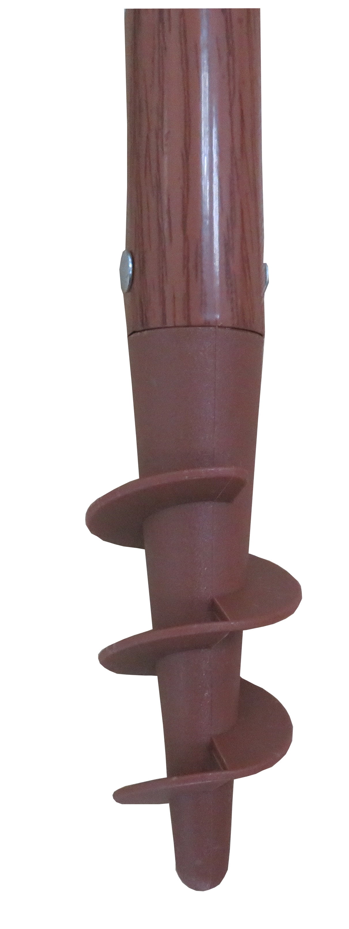 Mainstays Thatched Tiki Beach Umbrella with Sand Anchor (Brown, 6 ft, 2 Pack) zhxfh