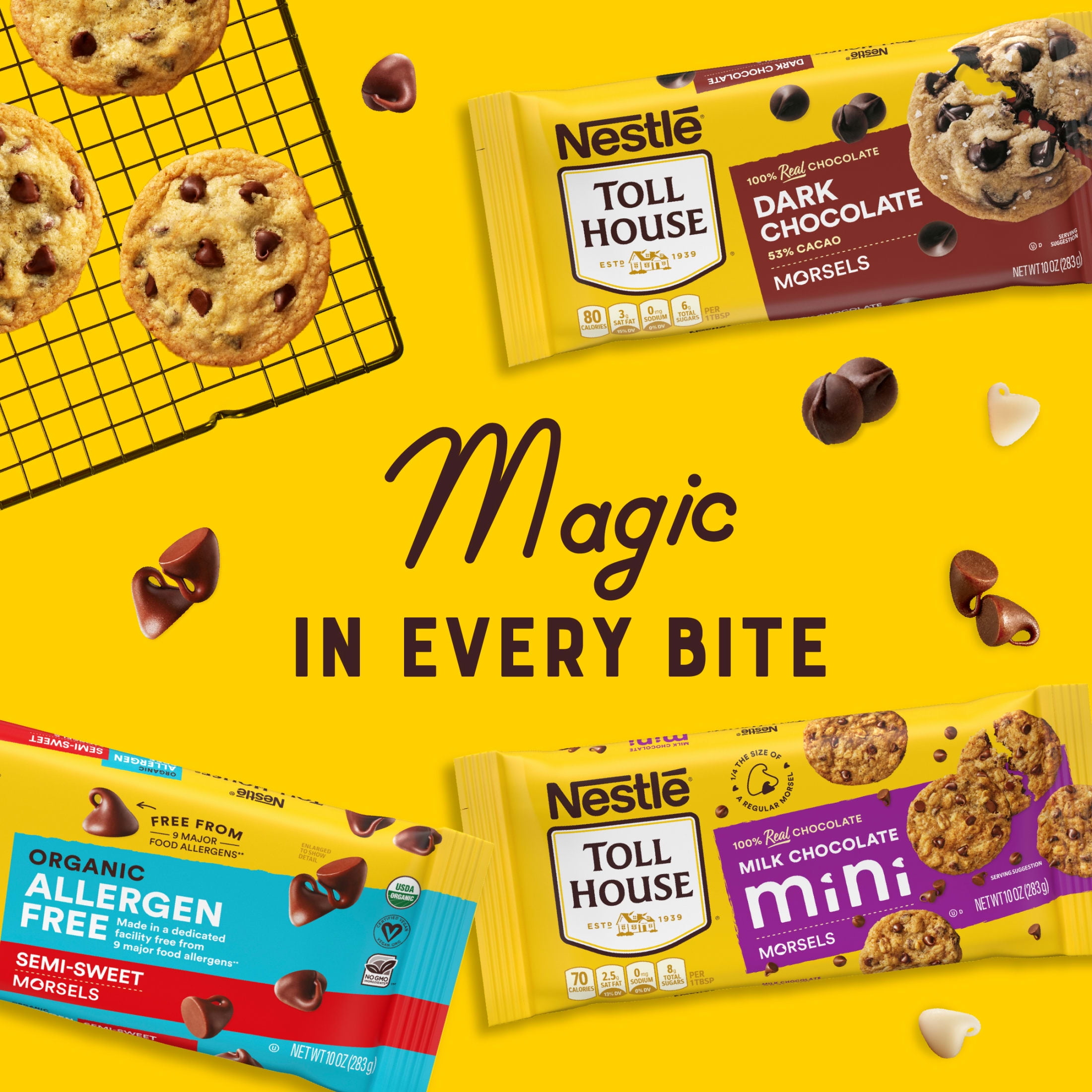 Nestle Toll House Organic Allergen Free Semi-Sweet Chocolate Chips (10 oz) xzzbe