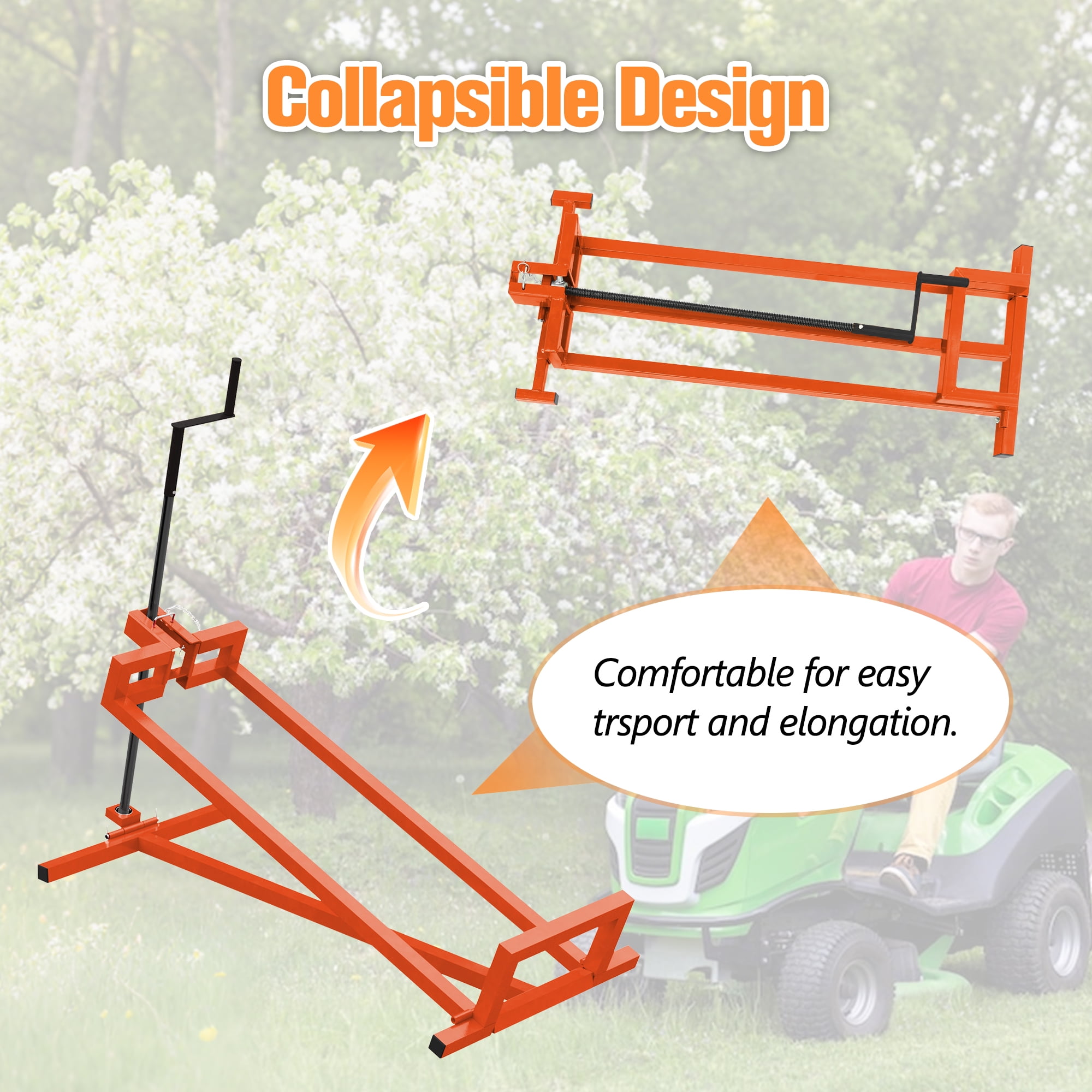 LZBEITEM Lawn Mower Lift Jack for Tractors and Zero Turn Mowers (Heavy-Duty, 882 lb Capacity) 55yai