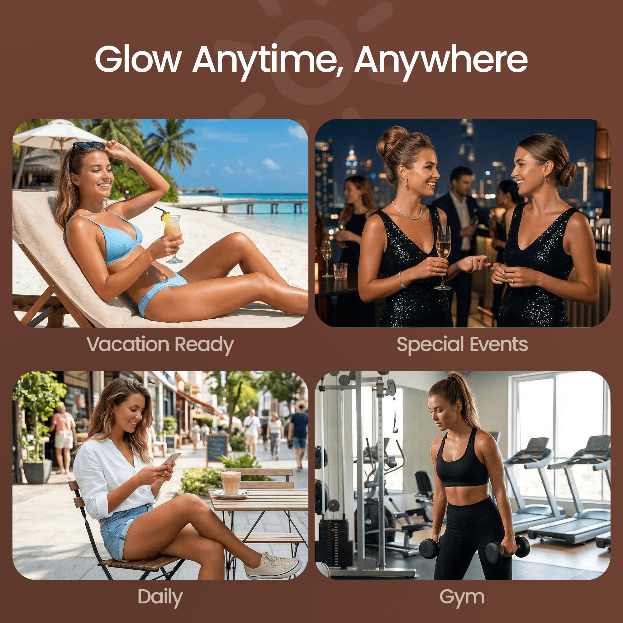 Jtopyrt Gradual Self Tanner Tanning Lotion for Natural Looking Sun-Kissed Glow (6.76 fl oz) 4x1tg