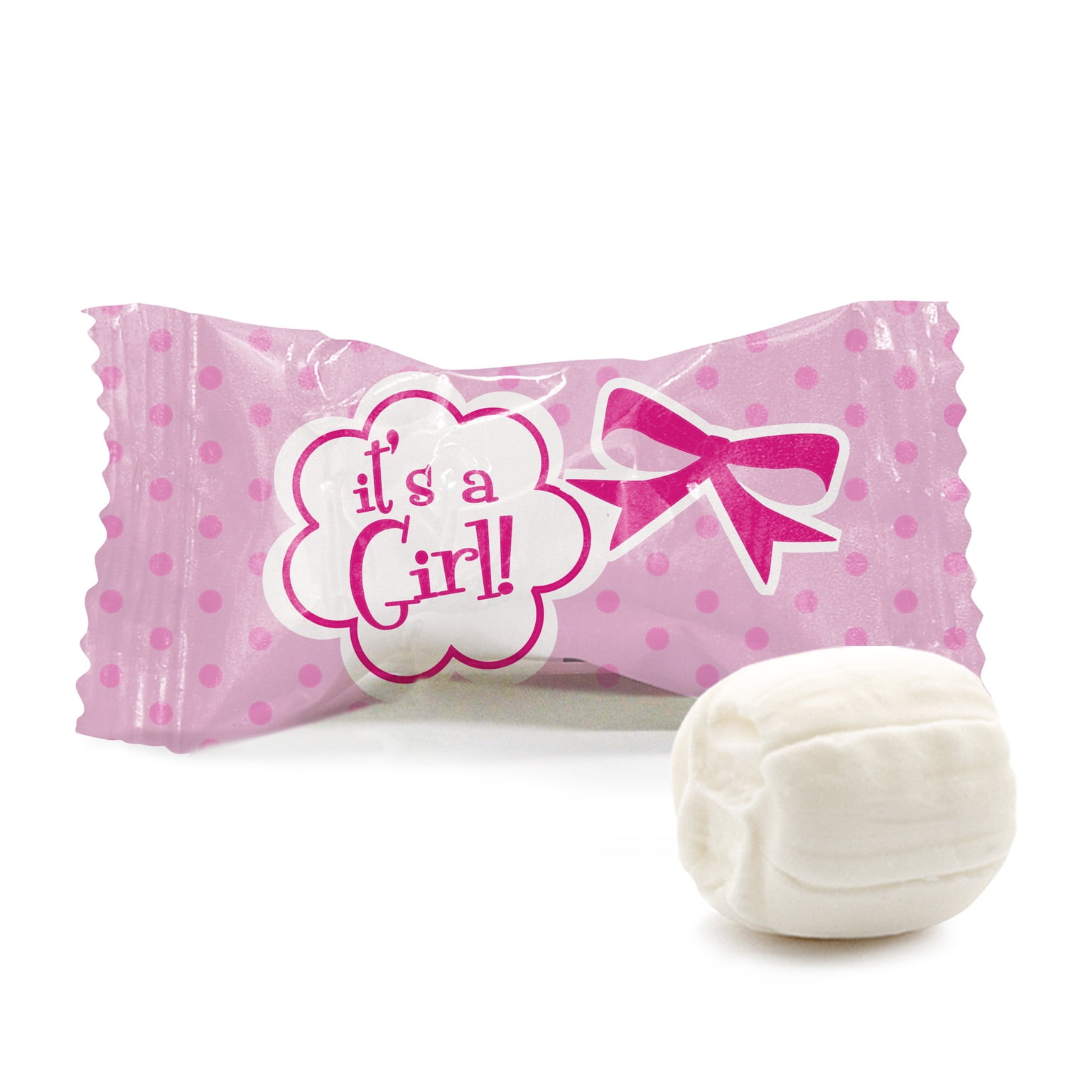 Party Sweets It's A Girl Buttermints Creamy Baby Shower Candy (Pink, 14 oz) l1m6t