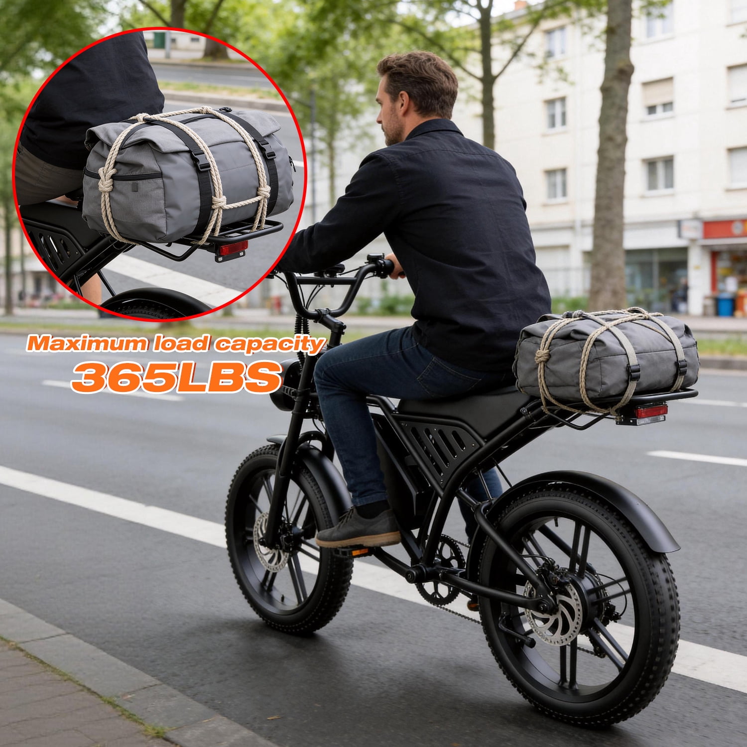 ASKGO Electric Bike for Adults, 750W Fat Tire Off-Road Ebike, 30MPH Speed & 75 Mile Range, Cargo Ebike with NFC Unlock (48V 20Ah) wkgi6