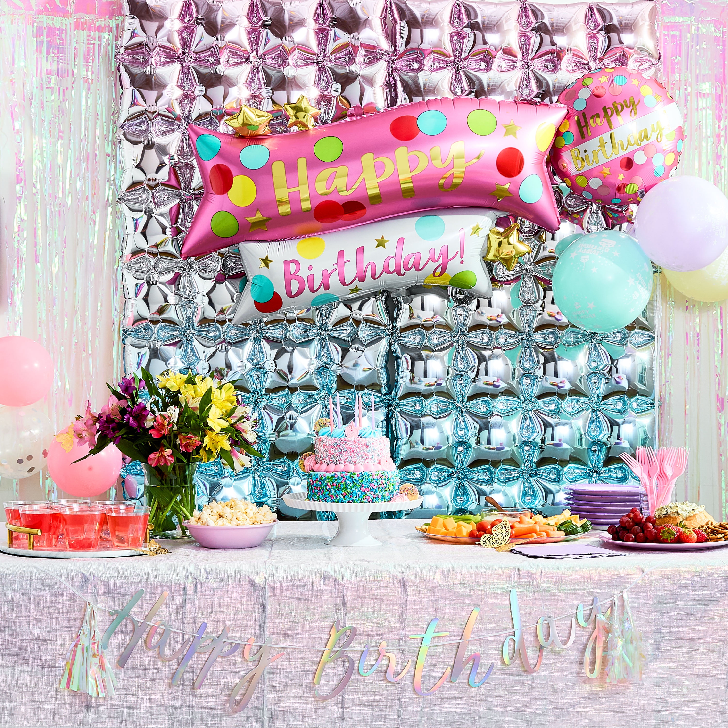 Anagram Happy Birthday Pink Confetti Mylar Balloon (Large, 1 Pack) 3a6tg