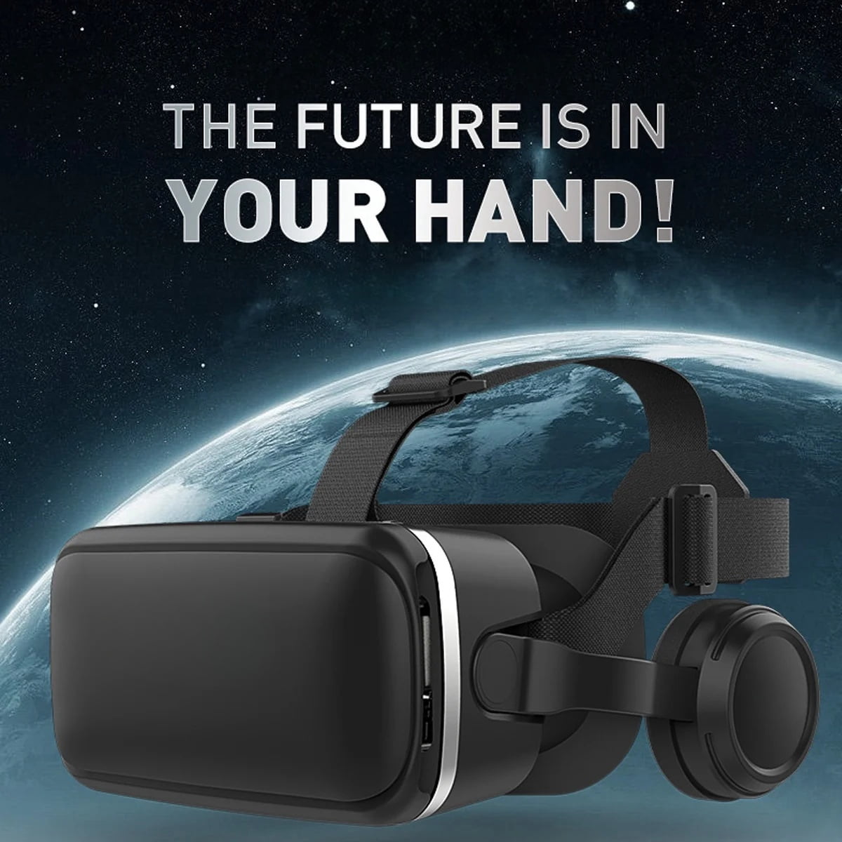 SIMIYA VR Headset with Remote Controller, 3D Virtual Reality Glasses for Gaming and Movies, Adjustable Focus Eye Care System (Black, 4.7-6.5 in) fsz5h