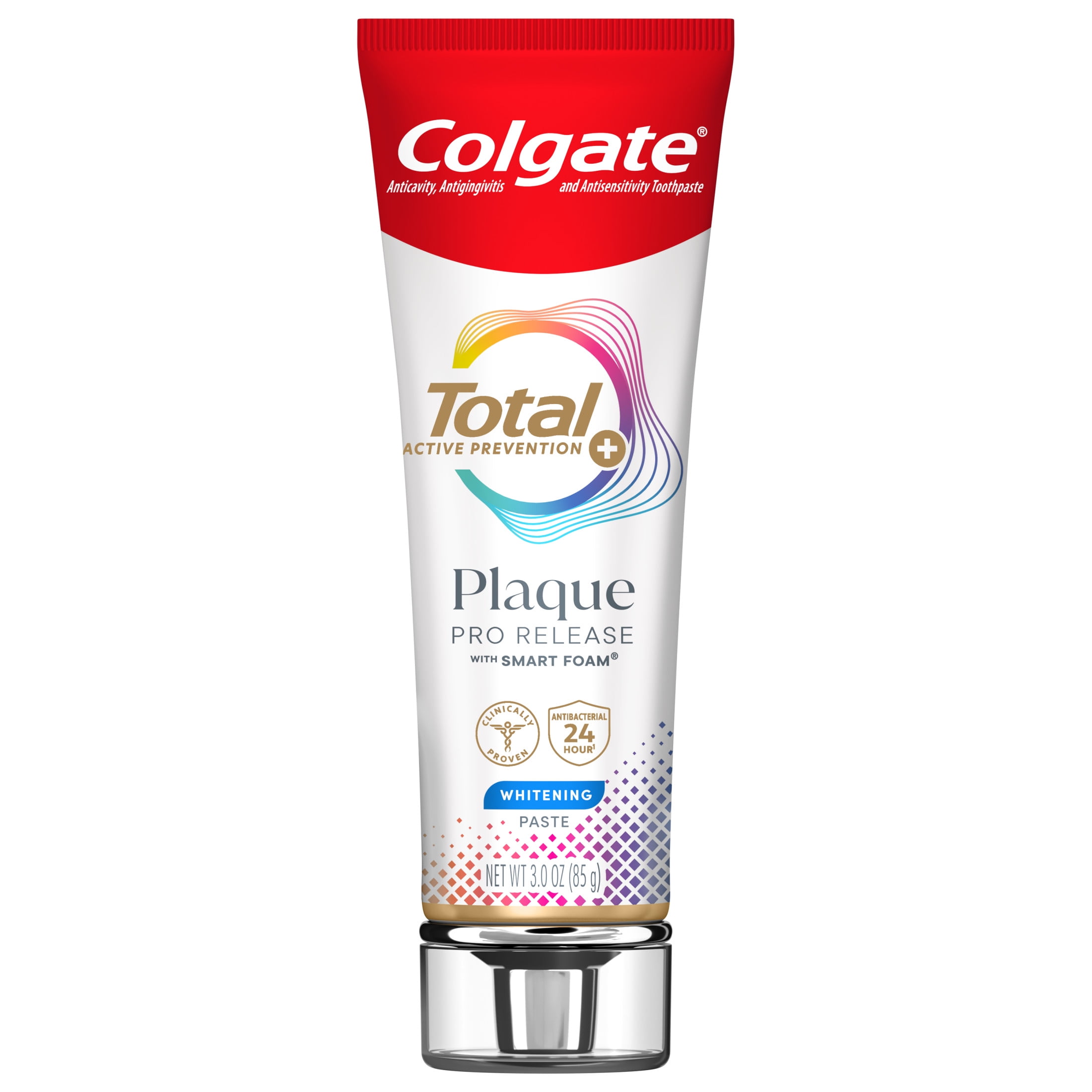 Colgate Total Plaque Pro Release Whitening Toothpaste (Mint, 3.0 oz) 8oebv
