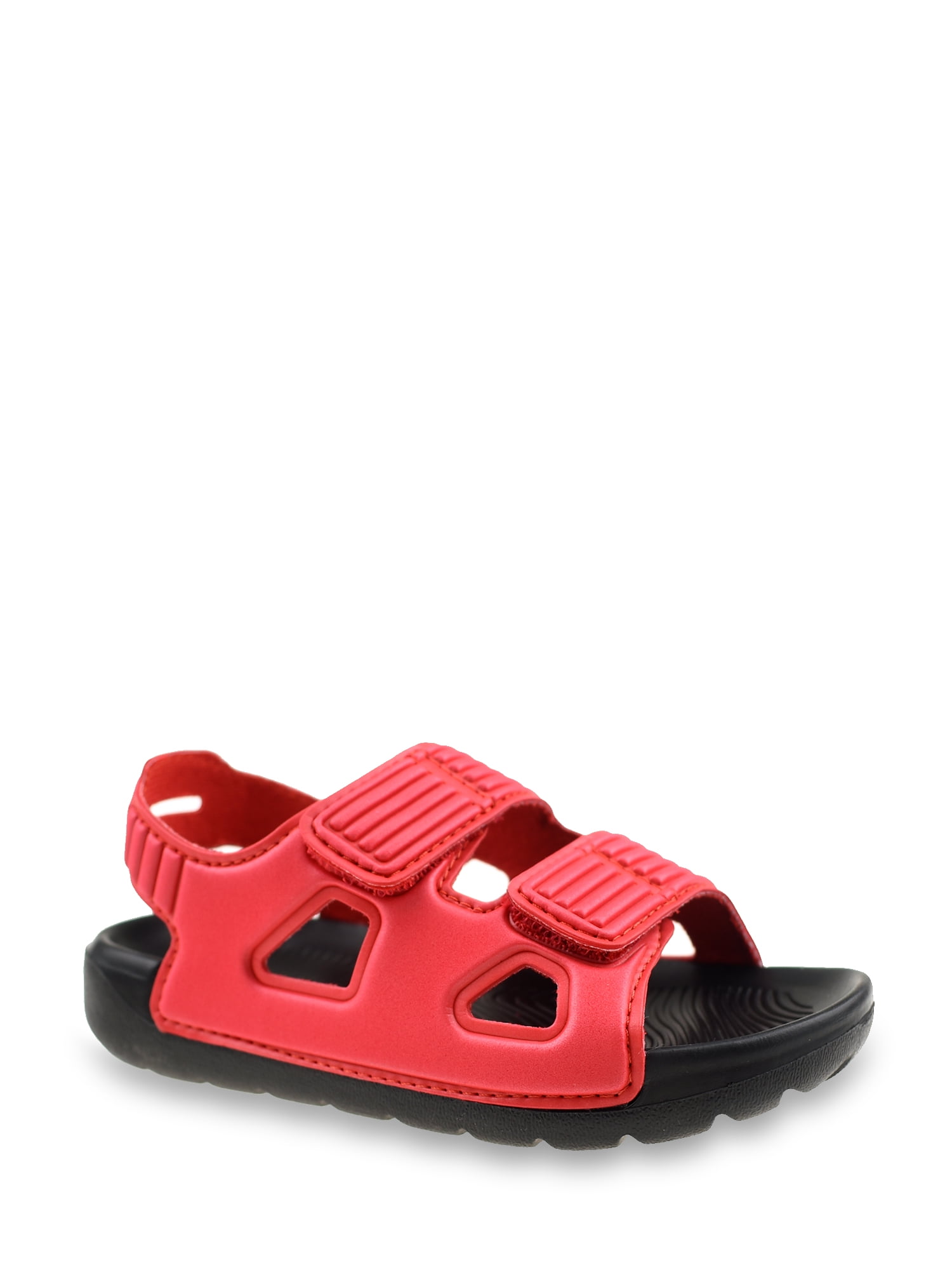 Wonder Nation Toddler Boy Two Strap Beach Slides (Red, 8 Toddler) dlxr8