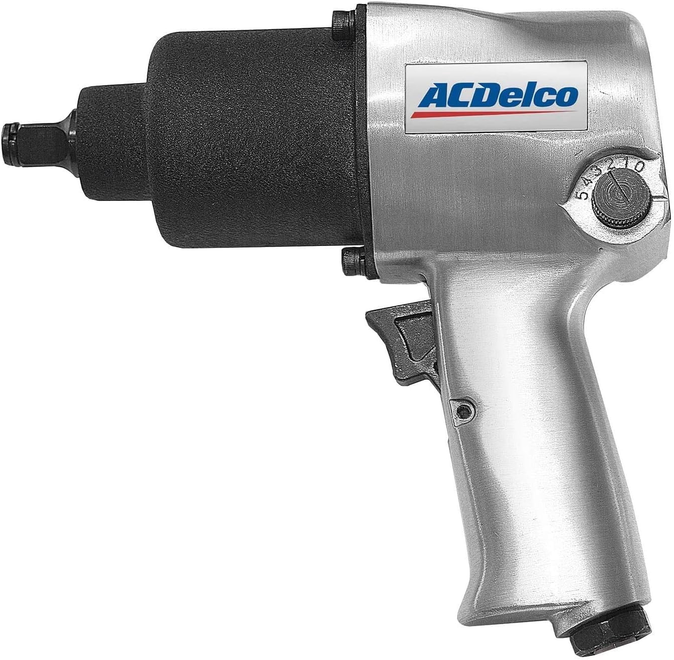 ACDelco ANI405A Heavy Duty Twin Hammer 1/2 in 500 ft-lbs 5-Speed Pneumatic Impact Wrench (Silver, 7.25 in) hc9mk