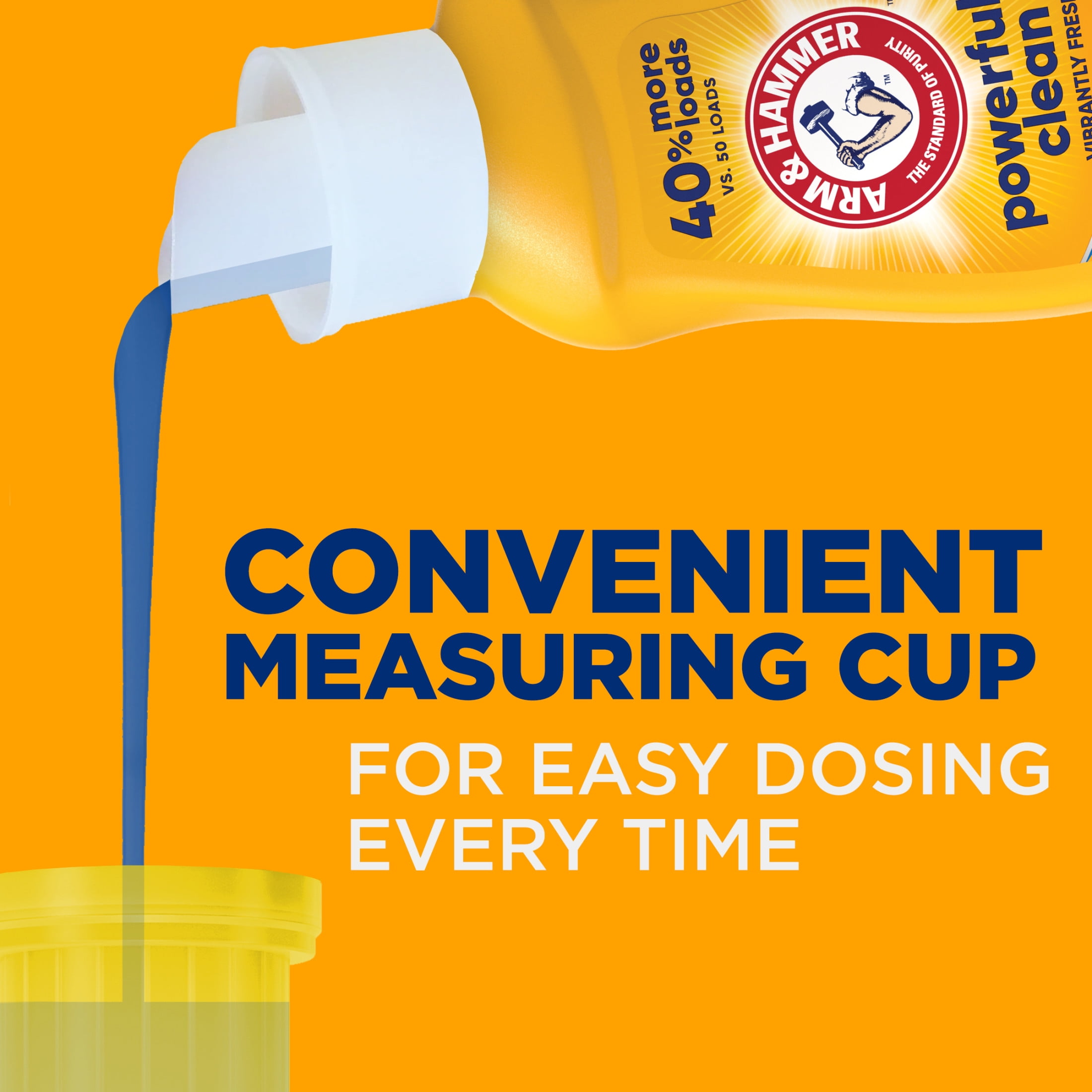 ARM & HAMMER Liquid Laundry Detergent, Clean Burst Fresh Scent, Deep Cleaning Formula (33 fl oz) jo1c9