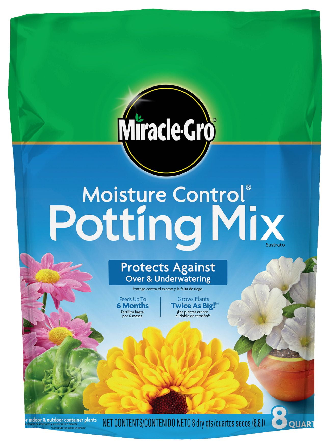 Miracle-Gro Moisture Control Potting Mix (8 qt) i23dt