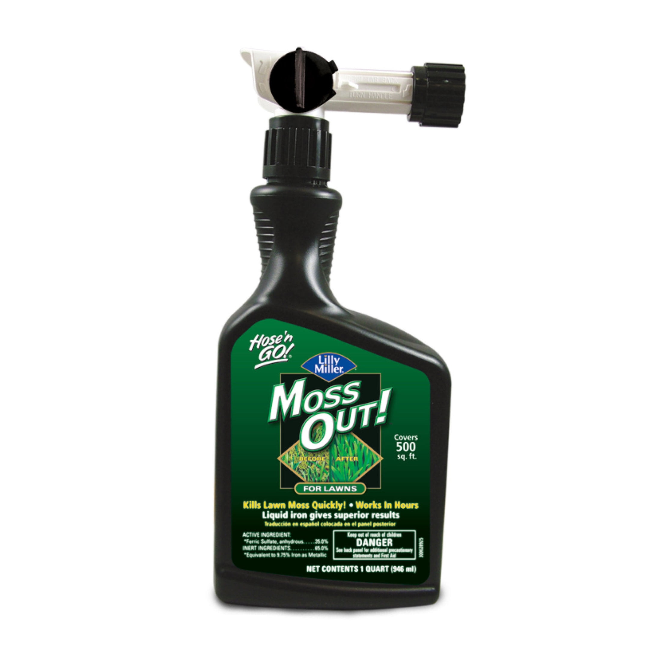 Lilly Miller Moss Out! Lawn Herbicide Treatment, Fast-Acting Moss Control (32 oz) uqtsy
