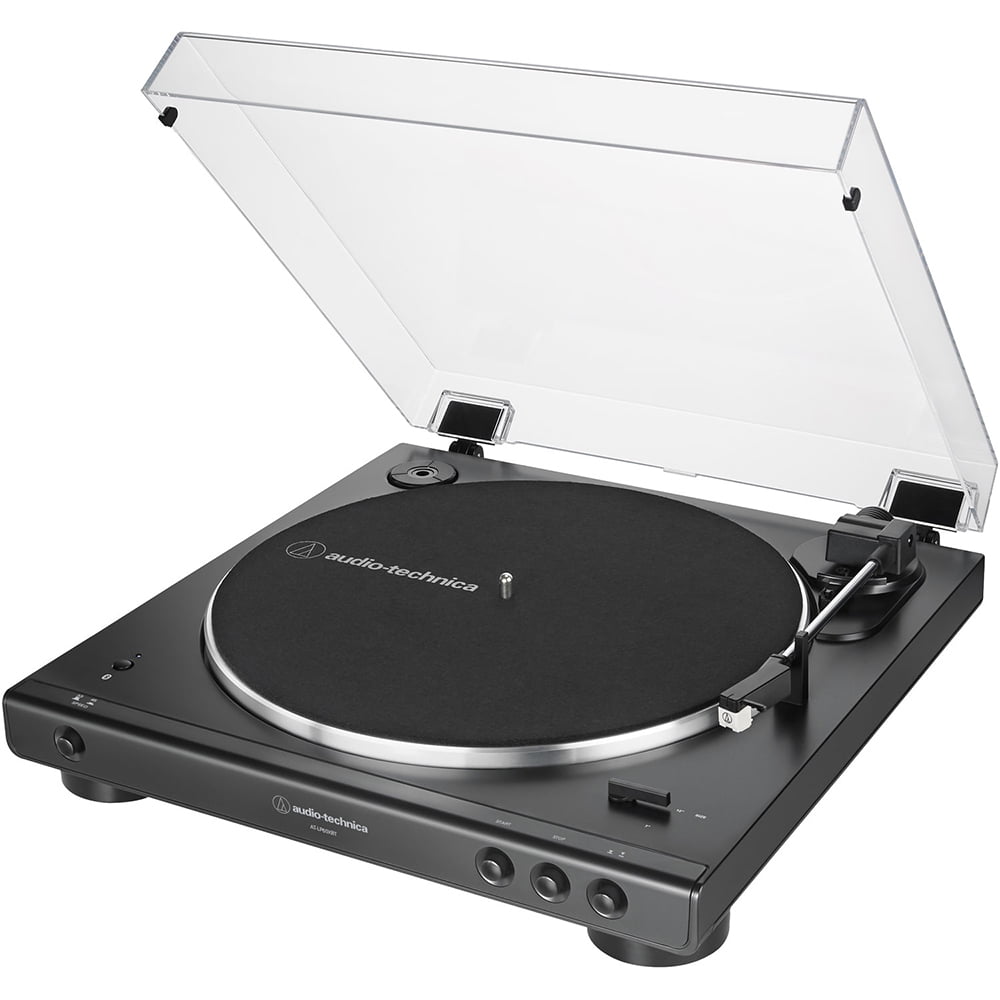 Audio-Technica AT-LP60XBT-BK Fully Automatic Belt-Drive Bluetooth Stereo Turntable (Black) k72fz