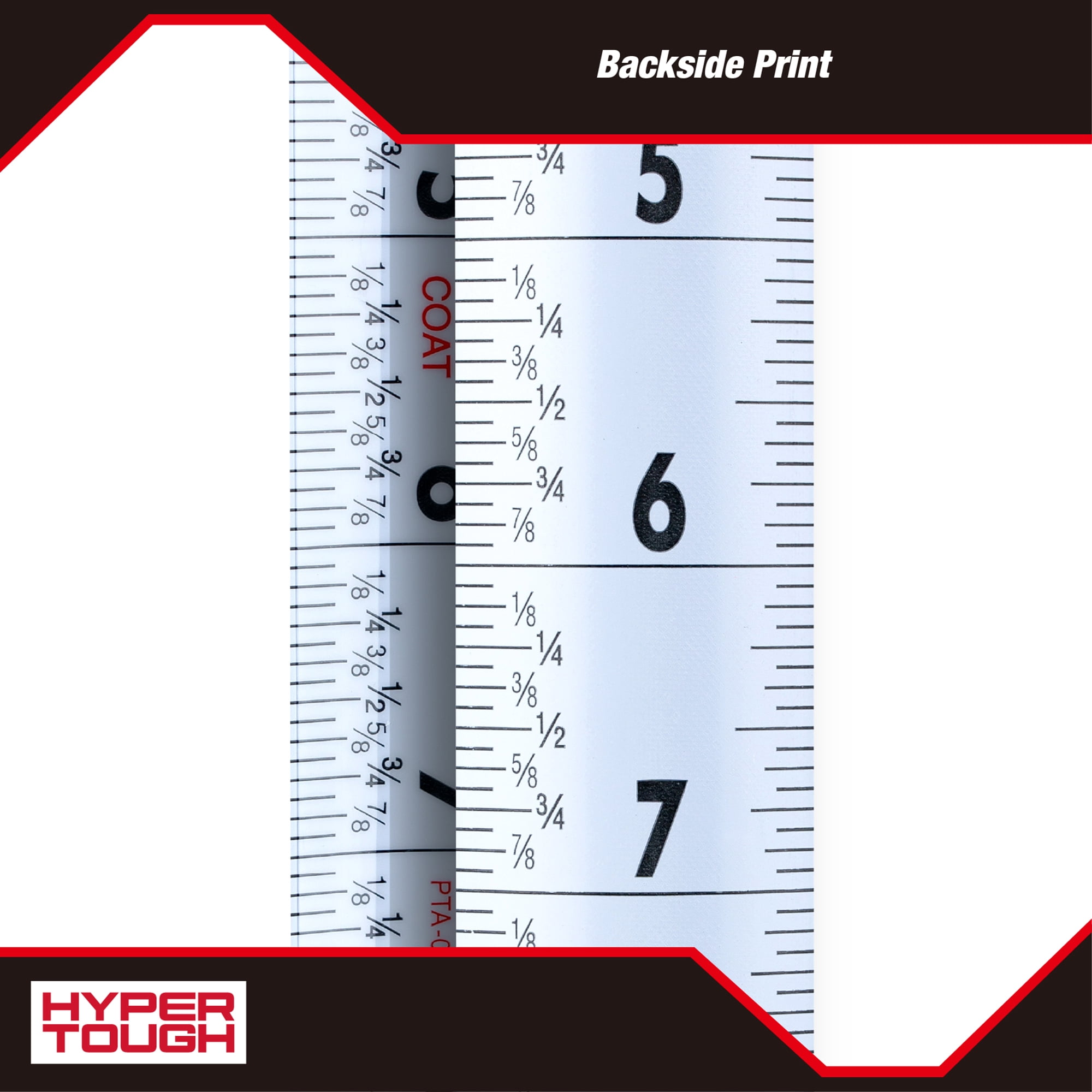 Hyper Tough Magnetic Tape Measure with Nylon-Coated Blade (Red, 25 ft) 9ew0n - Image 6