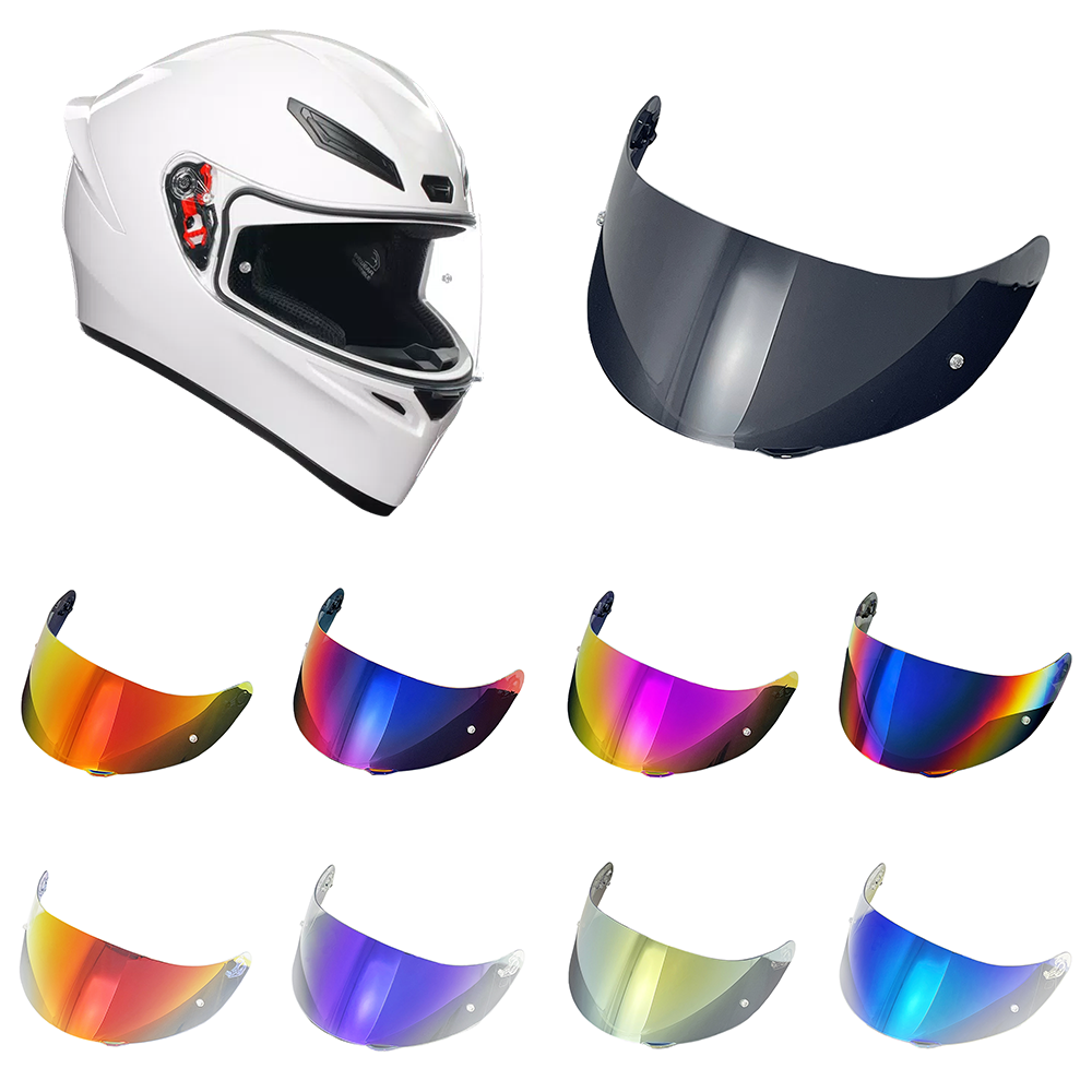 ZQIYDYP Motorcycle Helmet Visor Replacement for AGV K1S, K3SV, K5, K5S (Black, One Size) 6lqpa