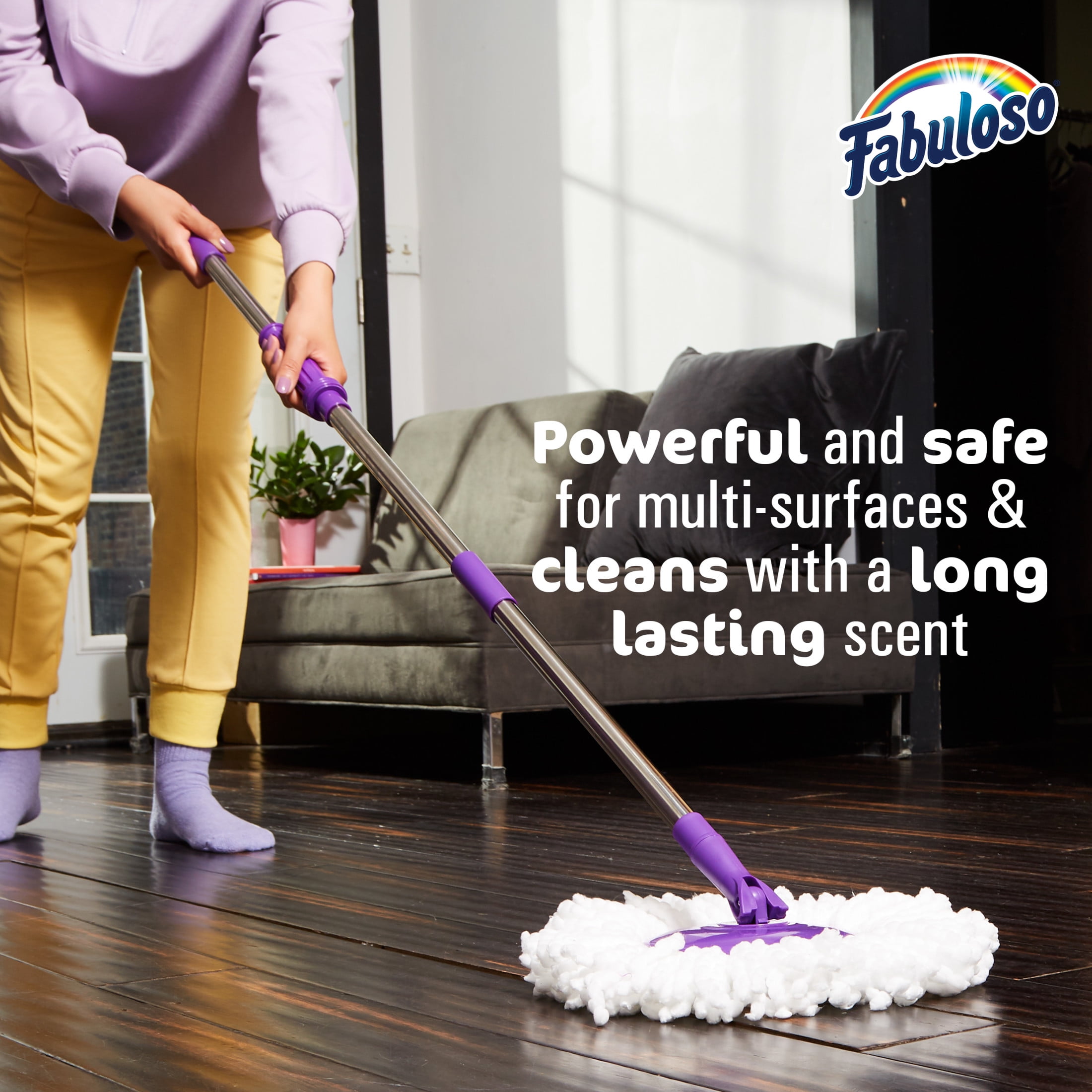 Fabuloso Multi-Purpose Cleaner, 2X Concentrated Formula, Pineapple Scent (56 fl oz) i01q6