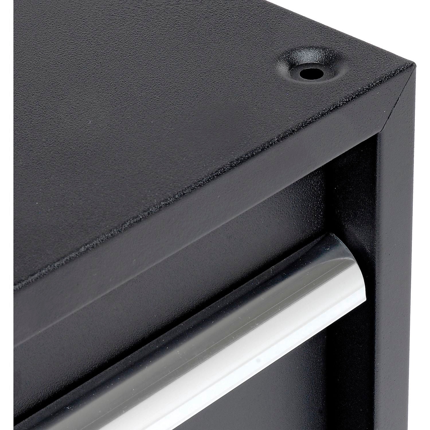 Global Industrial Stacking Steel Drawer (Black, 17.25 in W x 20 in D x 12 in H) 74amc