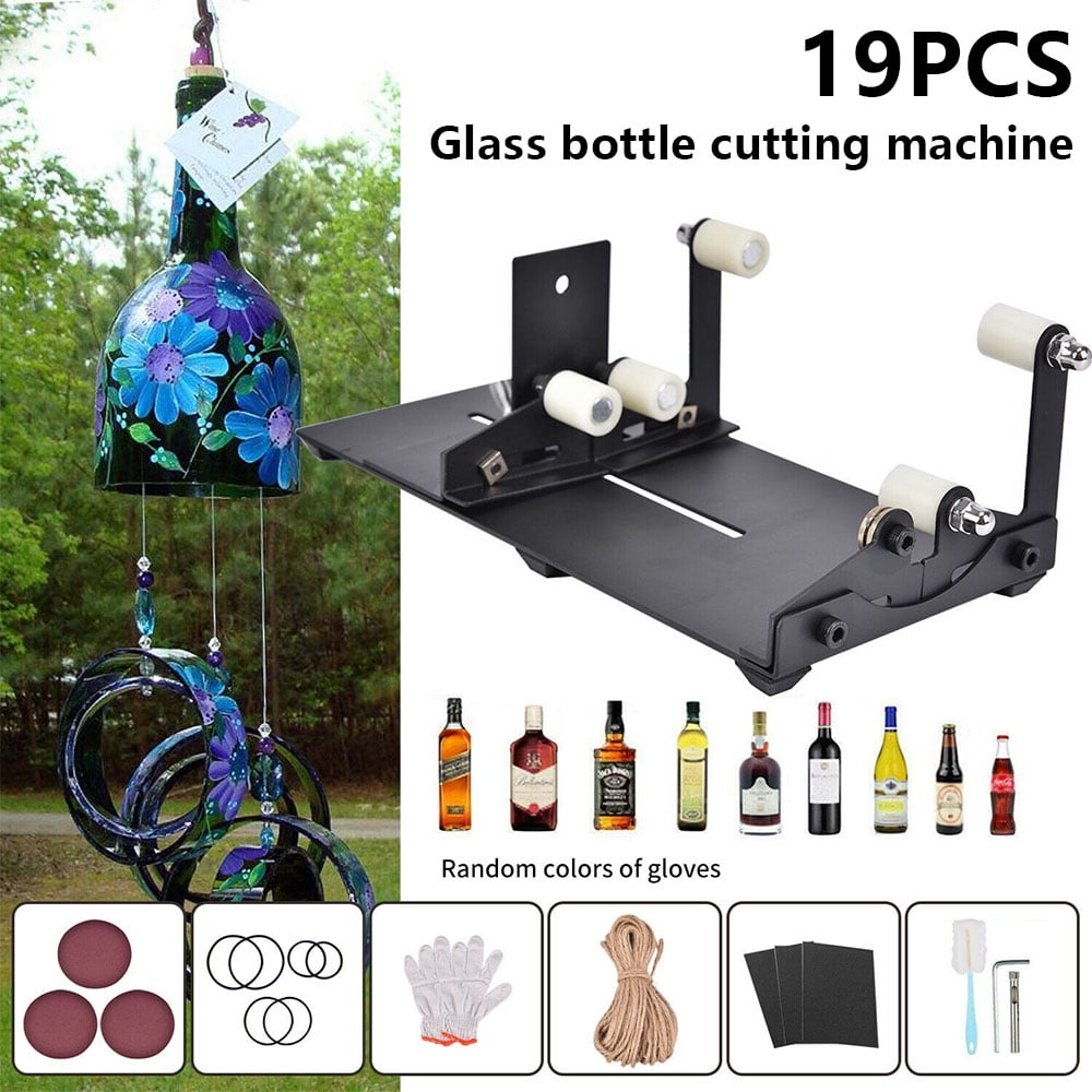 Tzdxfgl Adjustable Glass Cutter Machine for Square and Round Glass (Stainless Steel, 1 Pack) 92gco