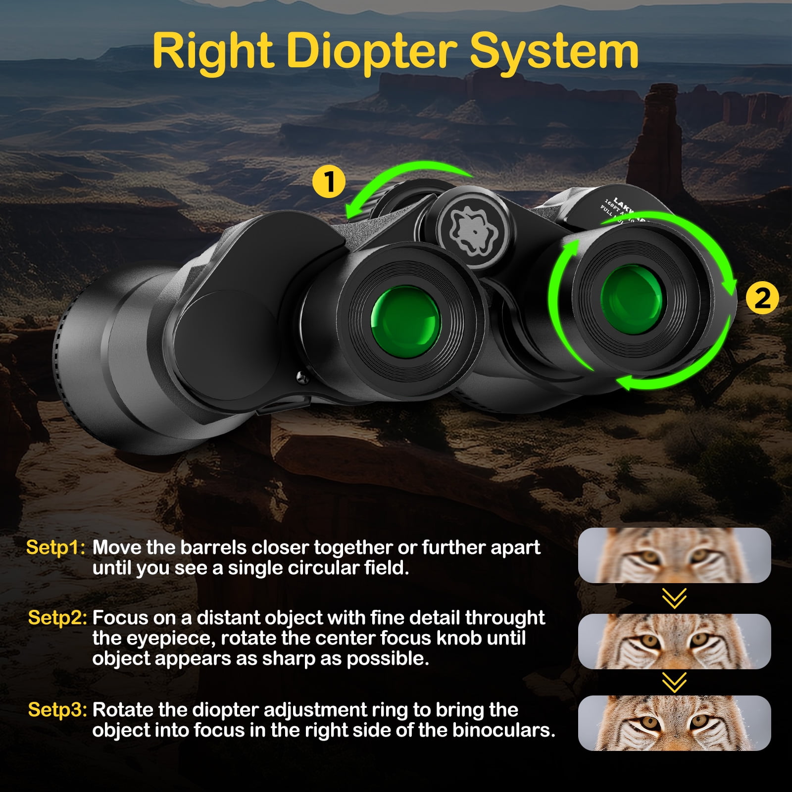 LAKWAR 20x50 High Powered Binoculars for Adults, Waterproof Outdoor Optics with BAK4 Prism Lens (Black, 20x50) mdm1q