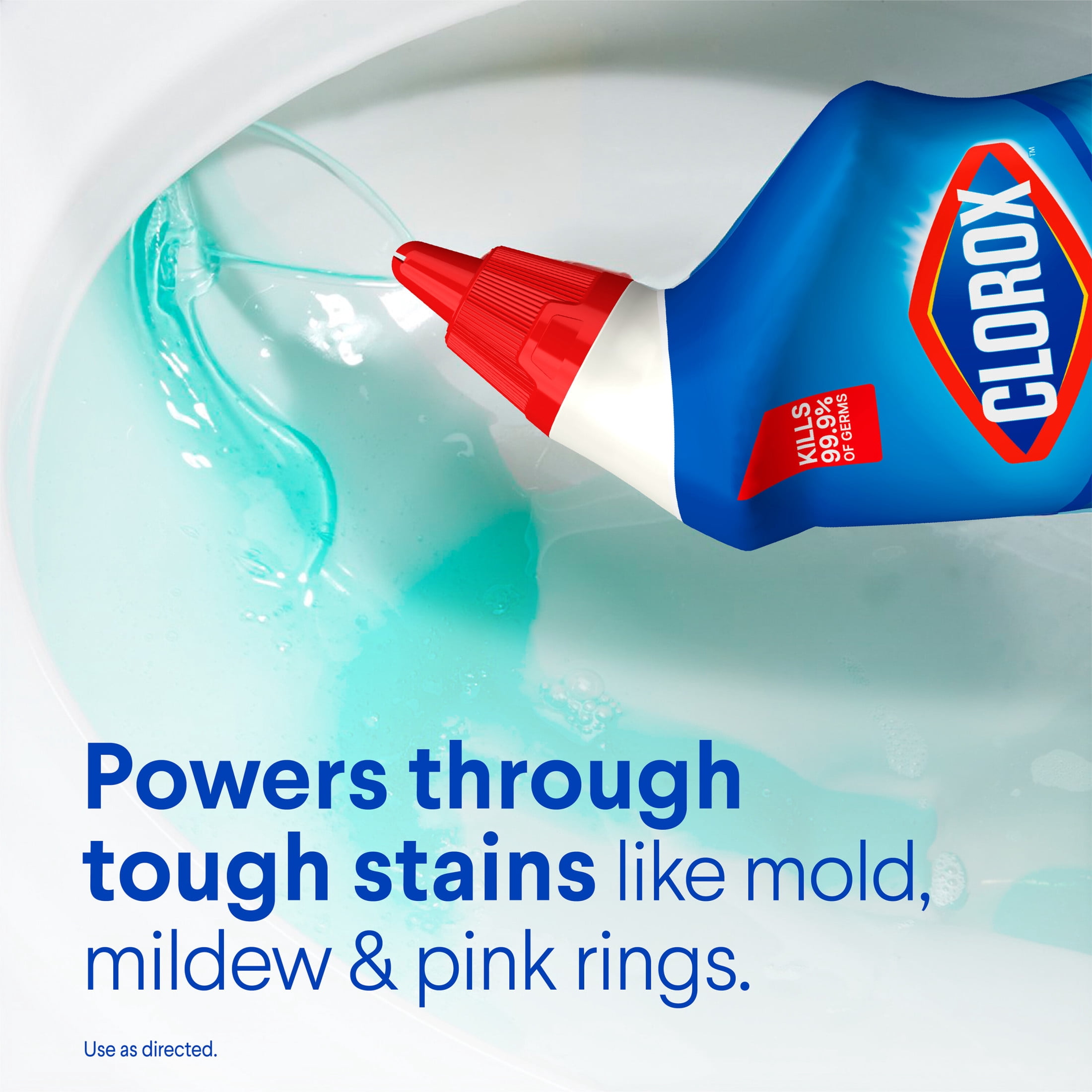 Clorox Toilet Bowl Cleaner with Bleach, Rain Clean Scent (24 fl oz) atrrd