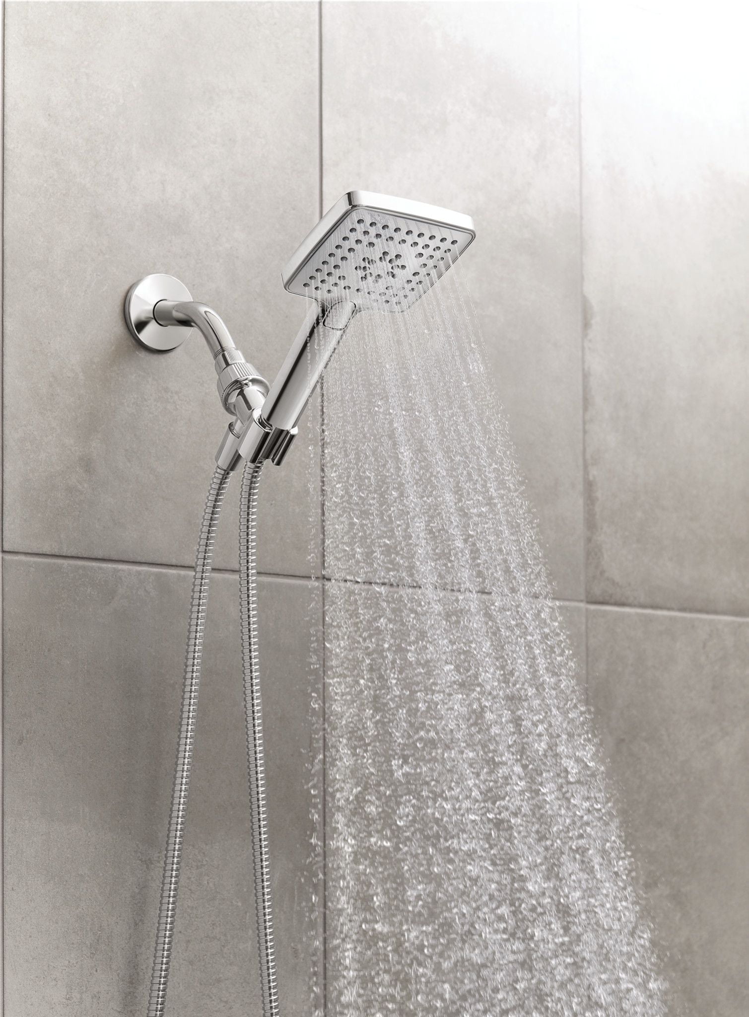 Moen Genta Handheld Shower Head with 3 Spray Settings and 60 in Hose (Chrome, 60 in) d4noa - Image 2