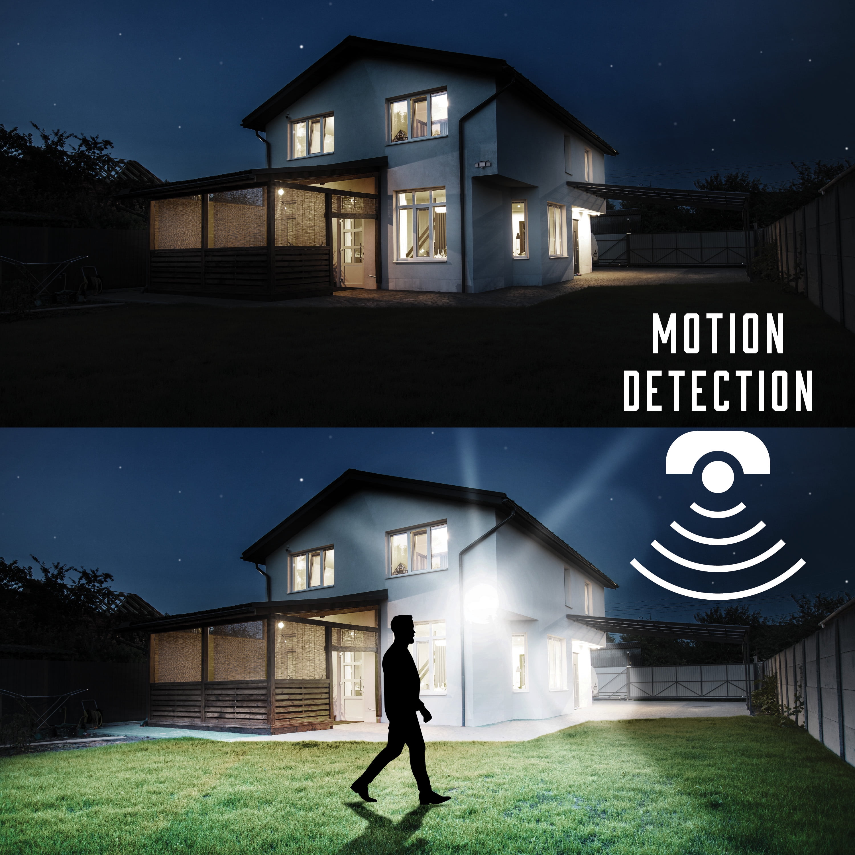 Tzumi Solar Motion Sensor Outdoor Flood Lights with Wireless Remote (Black, 2-Pack, 11 x 4.8 x 5 in) yt1q8