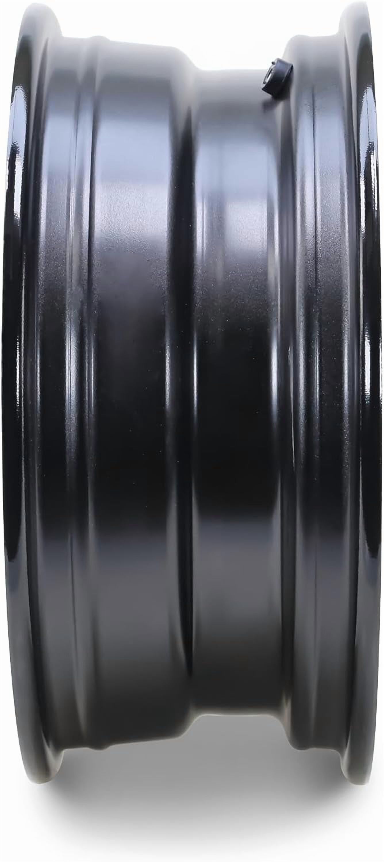 Libra Trailer Parts 15 x 6 in Trailer Wheels (6 Lug on 5.5 in Bolt Pattern, Black Mod, Set of 2) ewdfd