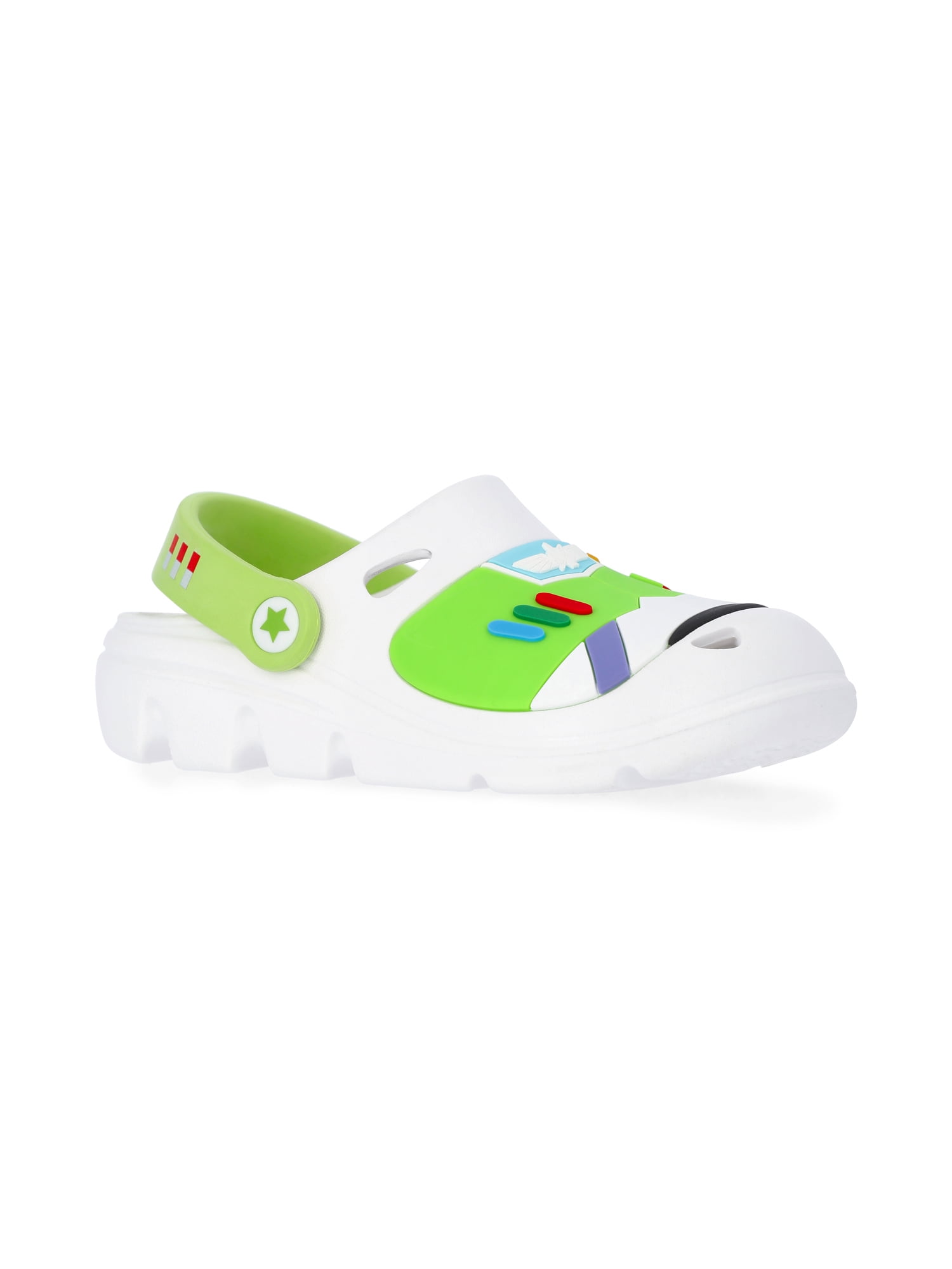 Disney Pixar Toy Story Toddler Boys Woody and Buzz Lightyear Clog Sandals (Multi-Color, 8 Toddler) p8nui