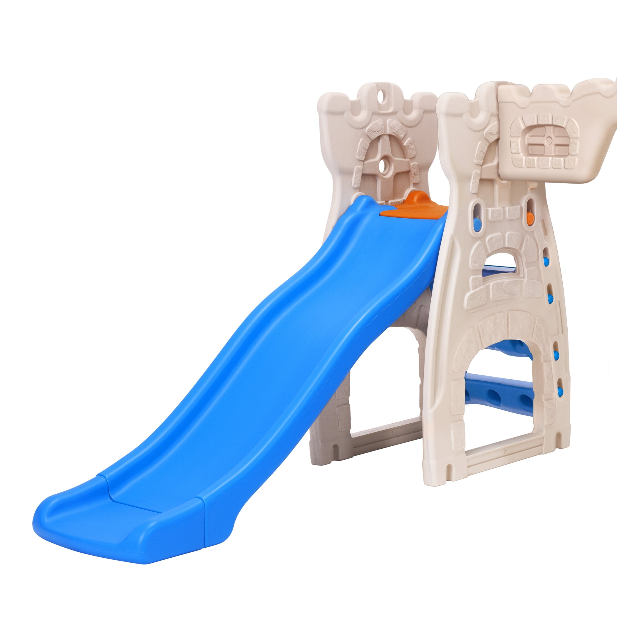Grow'n Up Scramble N Slide Play Center with Basketball and Soccer Goals (Multi-Color, 1 Unit) dqcok