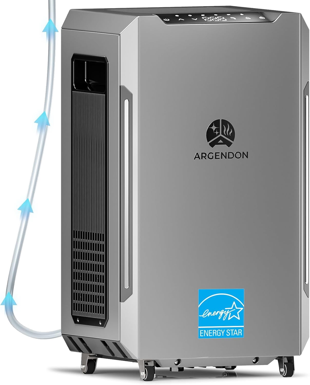 Argendon Commercial Dehumidifier, 70 PPD Energy Star Moisture Control for Basement and Industrial Use (Grey, 1000 sq ft) 2g5vv