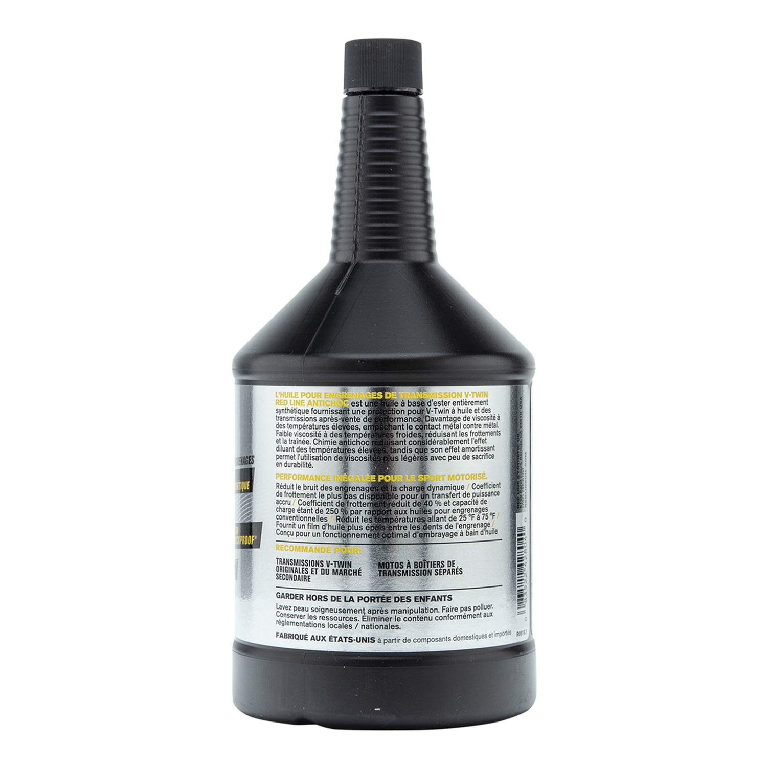 Red Line 42804 Full Synthetic V-Twin Transmission Gear Oil with Shockproof Technology (Red, 32 fl oz) nyt1g